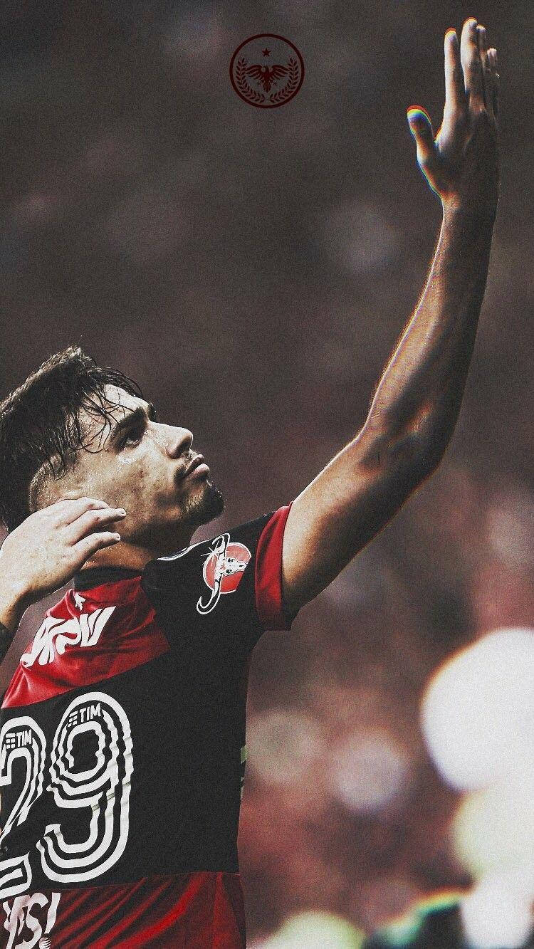 Lucas Paquetá Holding Up His Hand