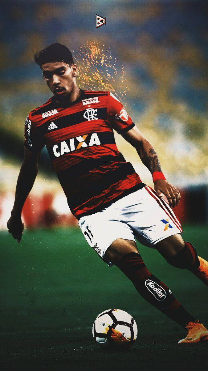 Lucas Paquetá Kicking Ball With Filter Background