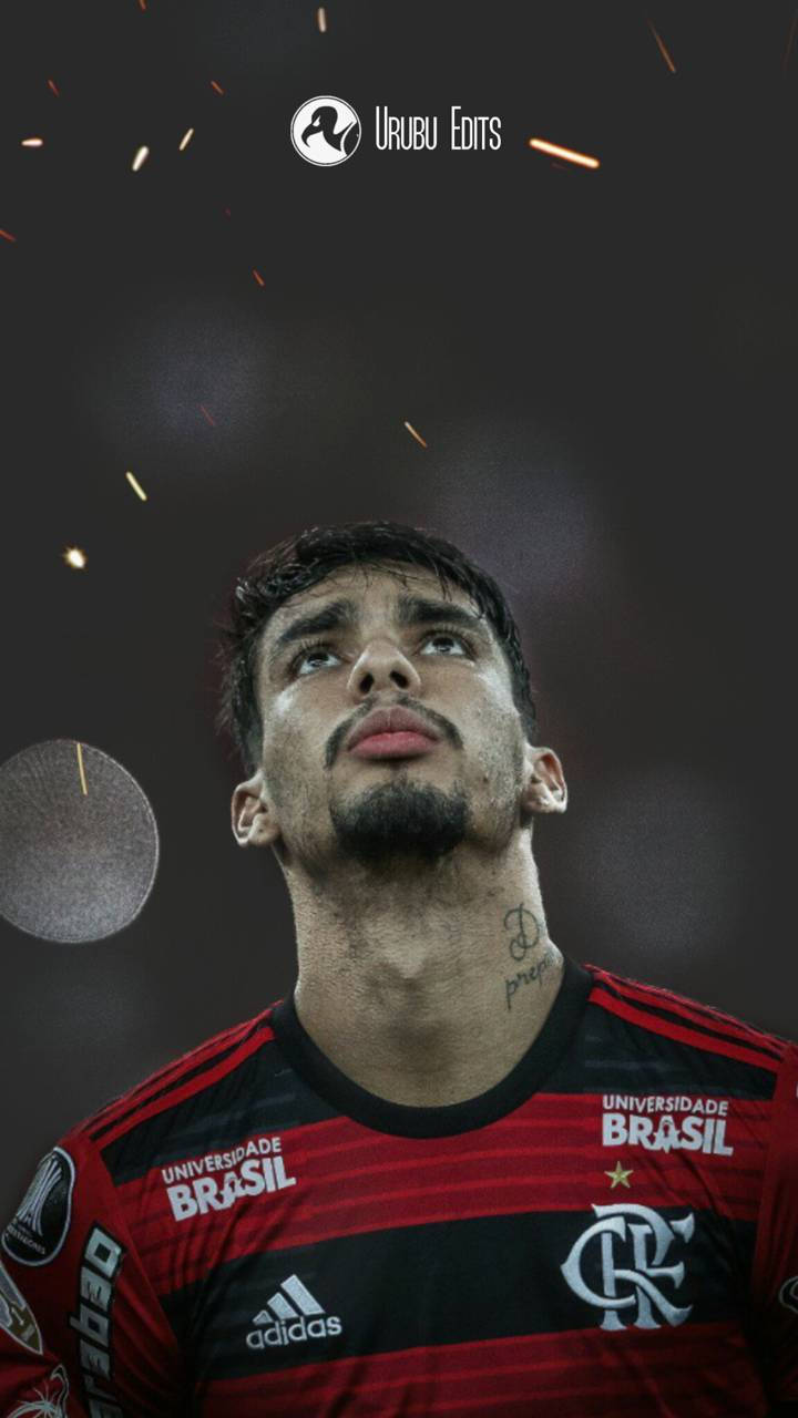 Lucas Paquetá Looking Up With Filter Background