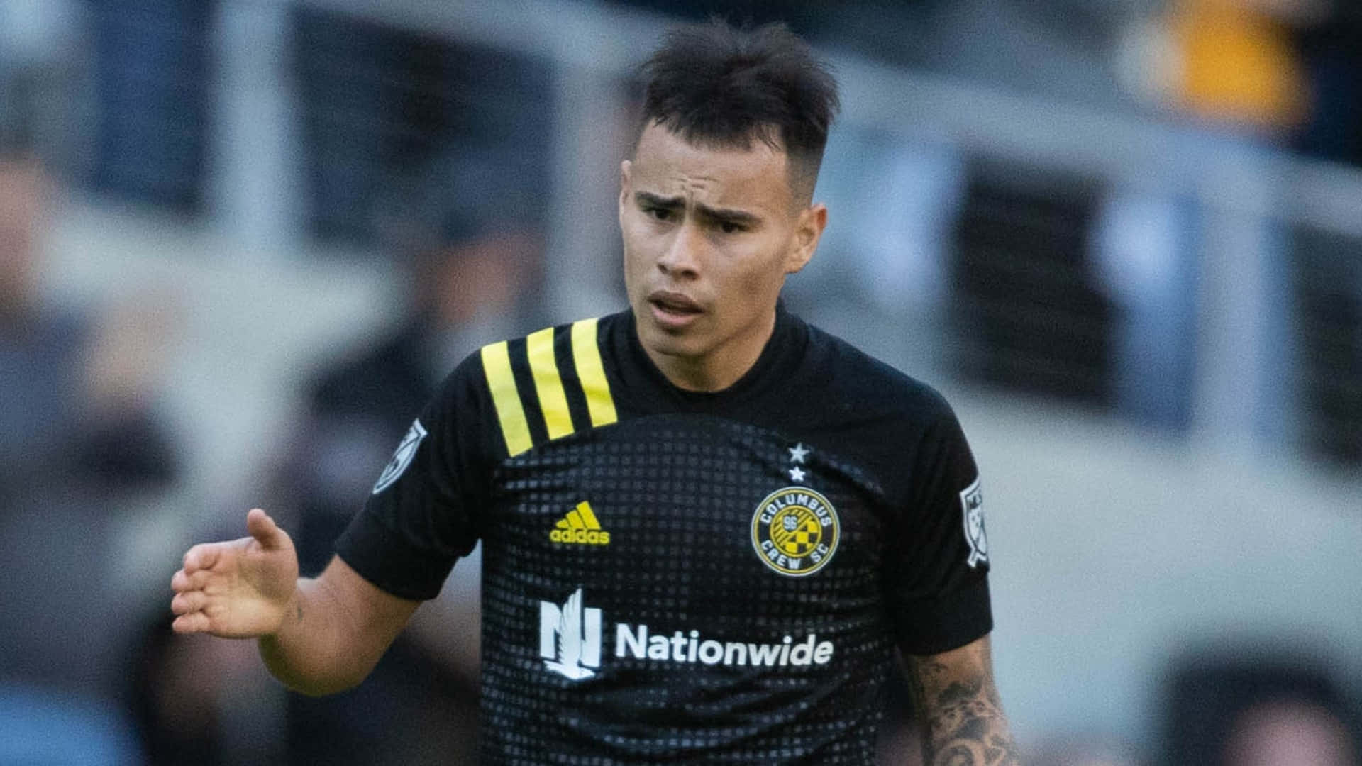 Lucas Zelarayan Columbus Crew Nationwide Jersey Background