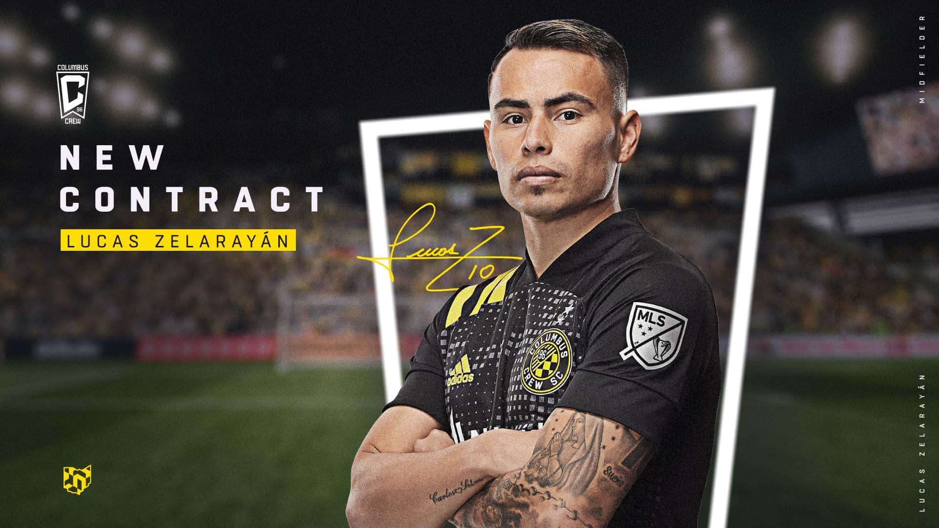 Lucas Zelarayan Columbus Crew Poster Background