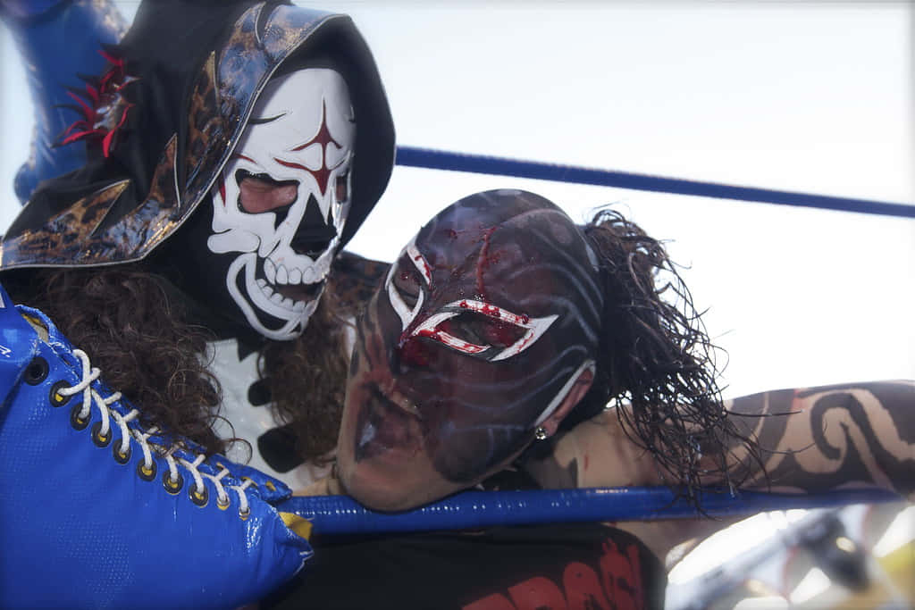 Lucha Libre Masked Wrestlers Intensity