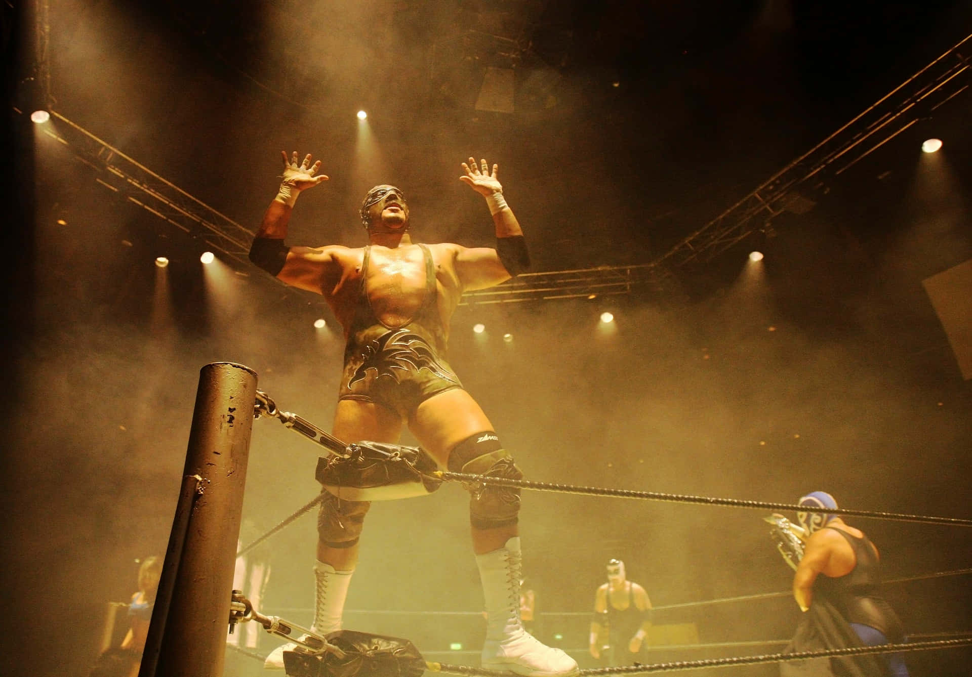 Luchador Dominancein Ring Background