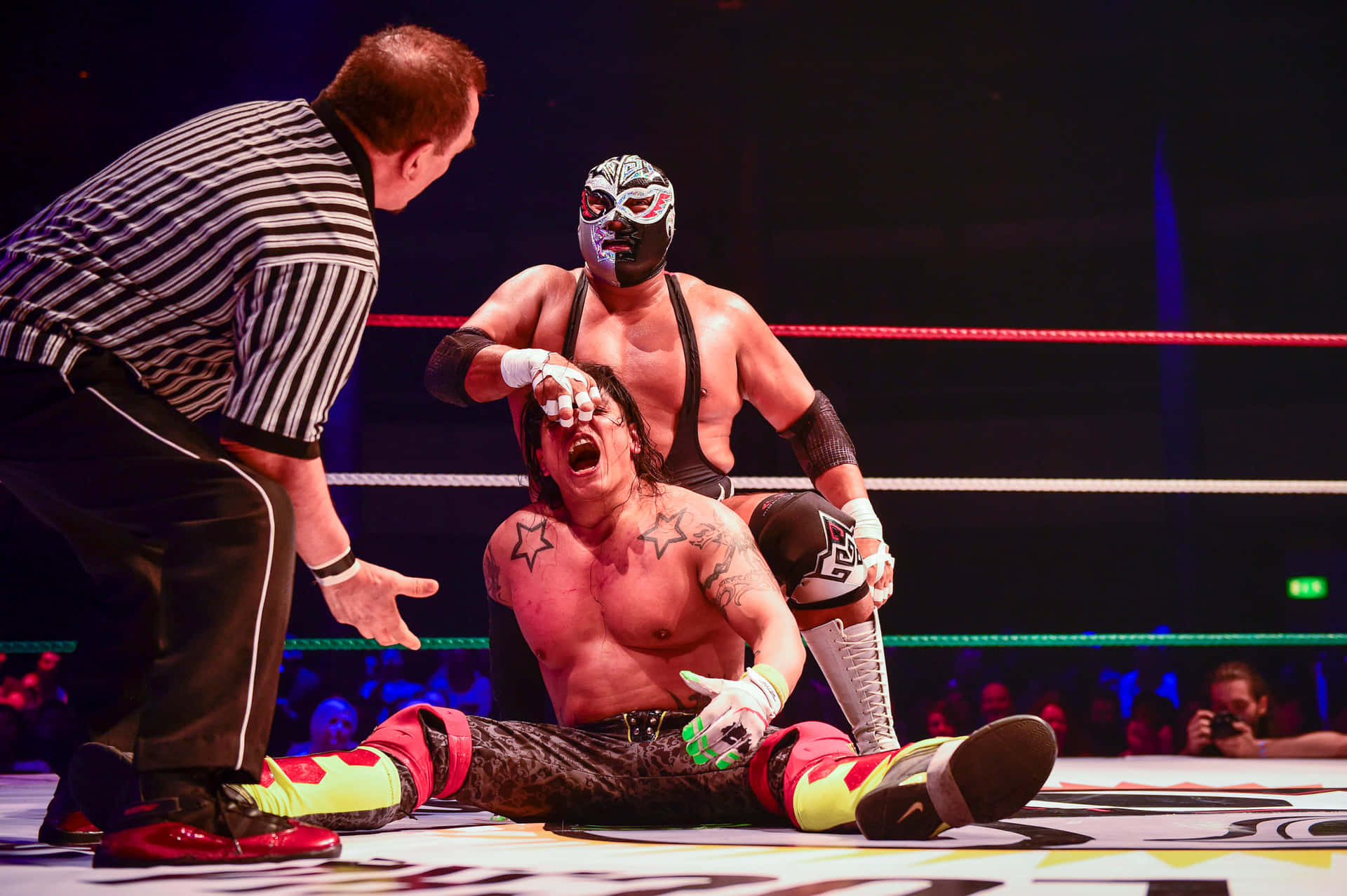 Luchador Match Drama Background