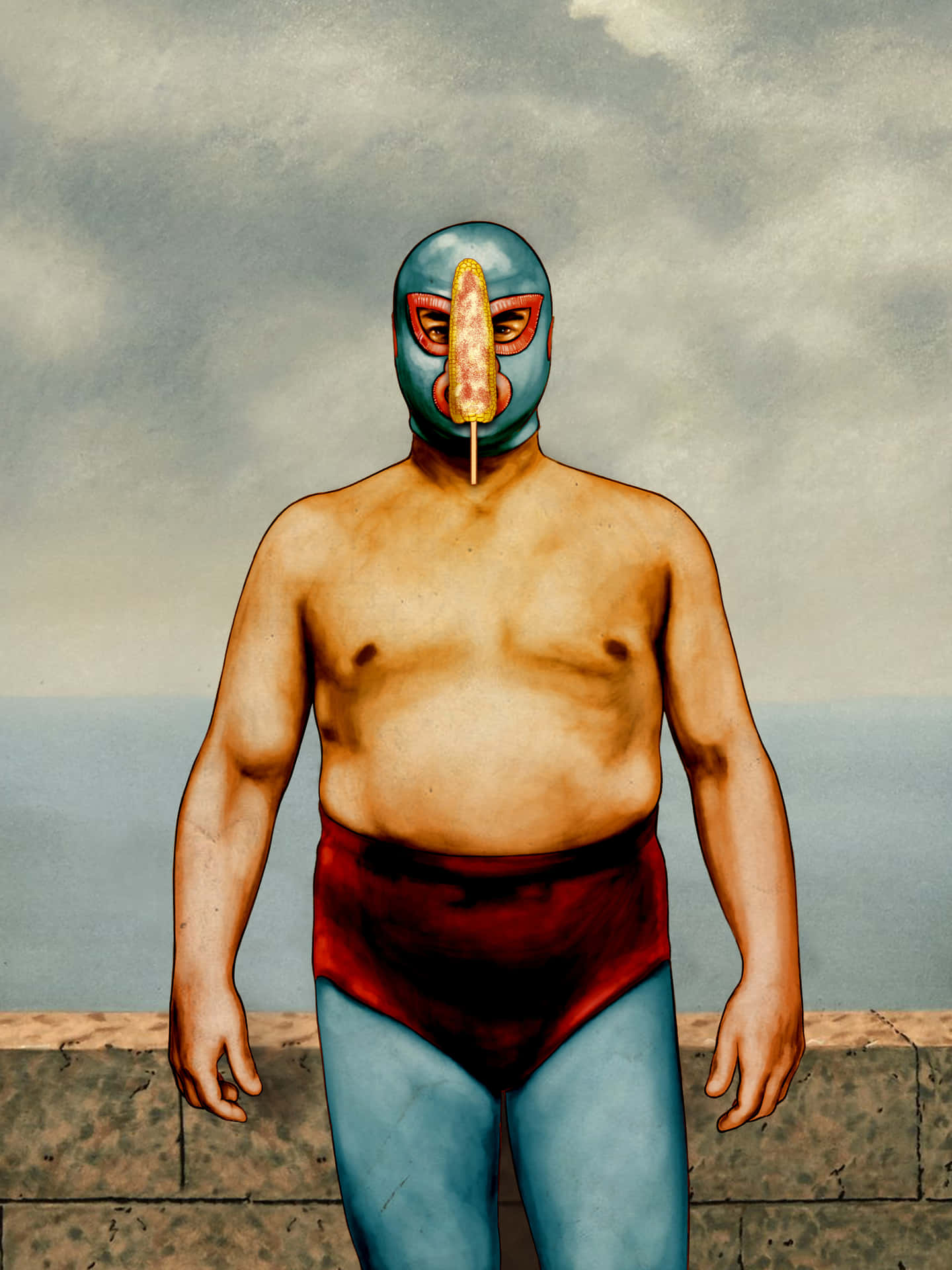 Luchador_with_ Popsicle_ Artwork Background