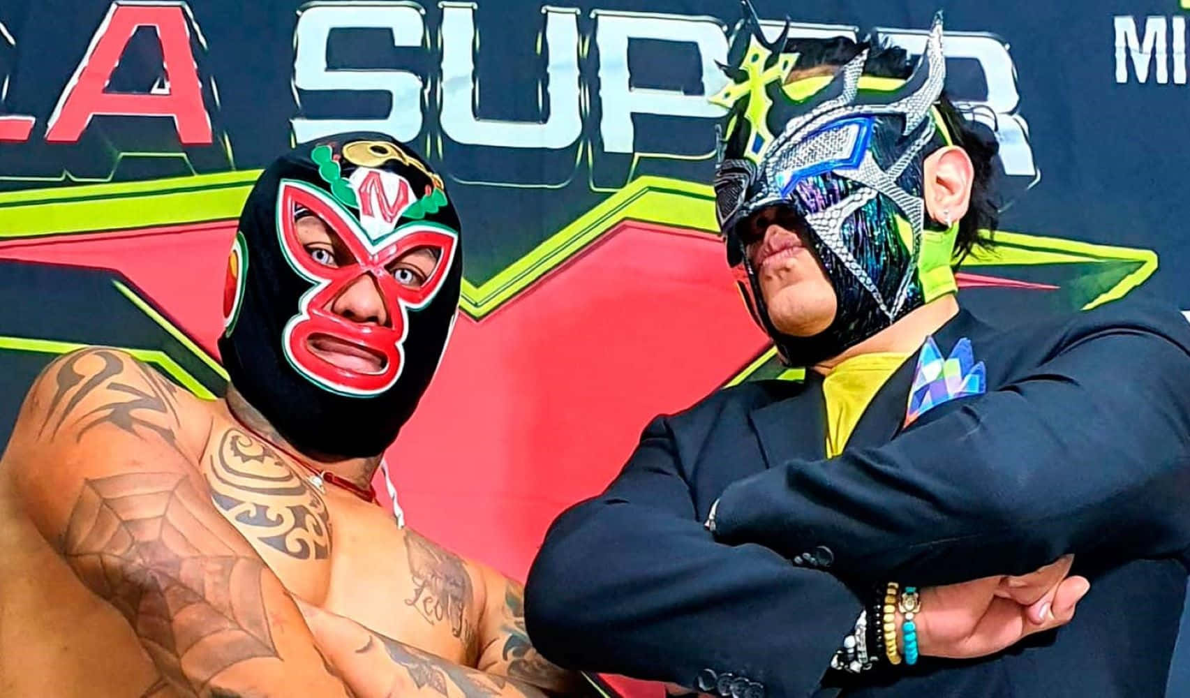 Luchadores Poseat Event Background