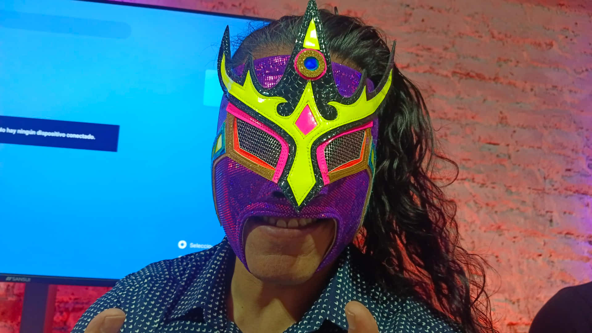 Luchadorin Colorful Mask Background