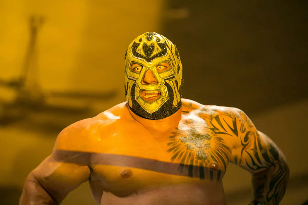 Luchadorin Golden Mask Background