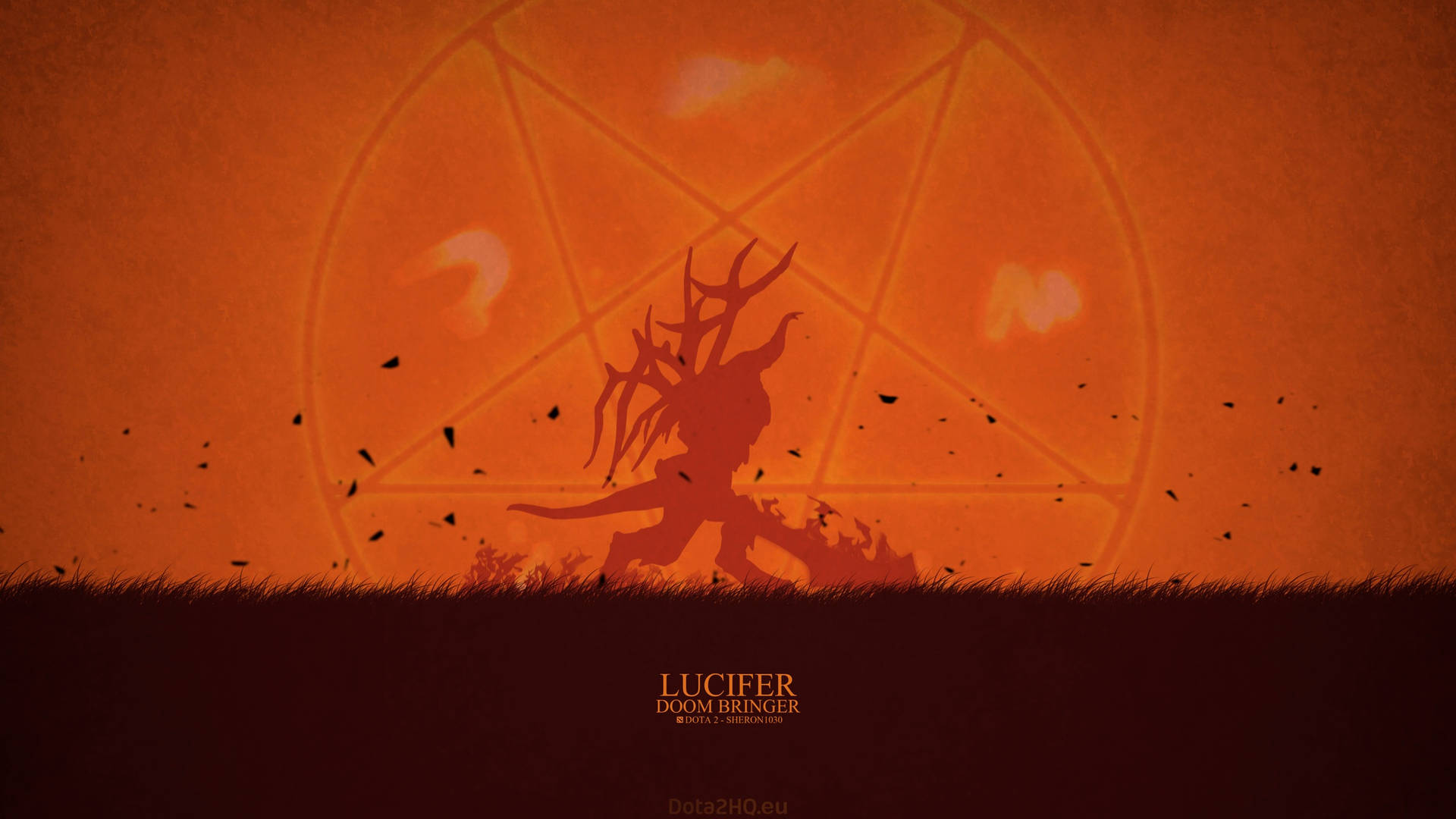 Lucifer Devil In A Shadow Icon Background