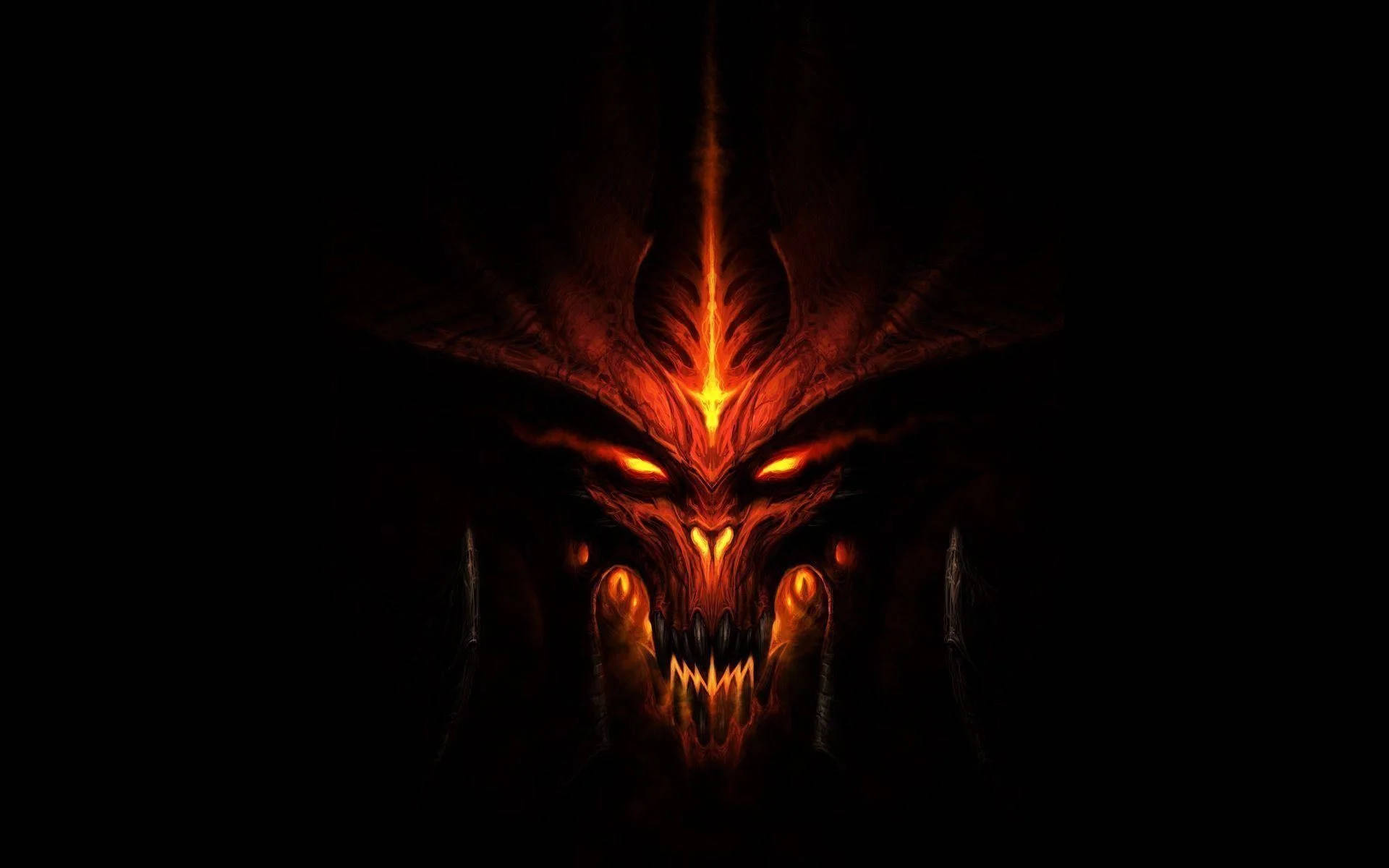 Lucifer Devil In Diablo Game Icon Background