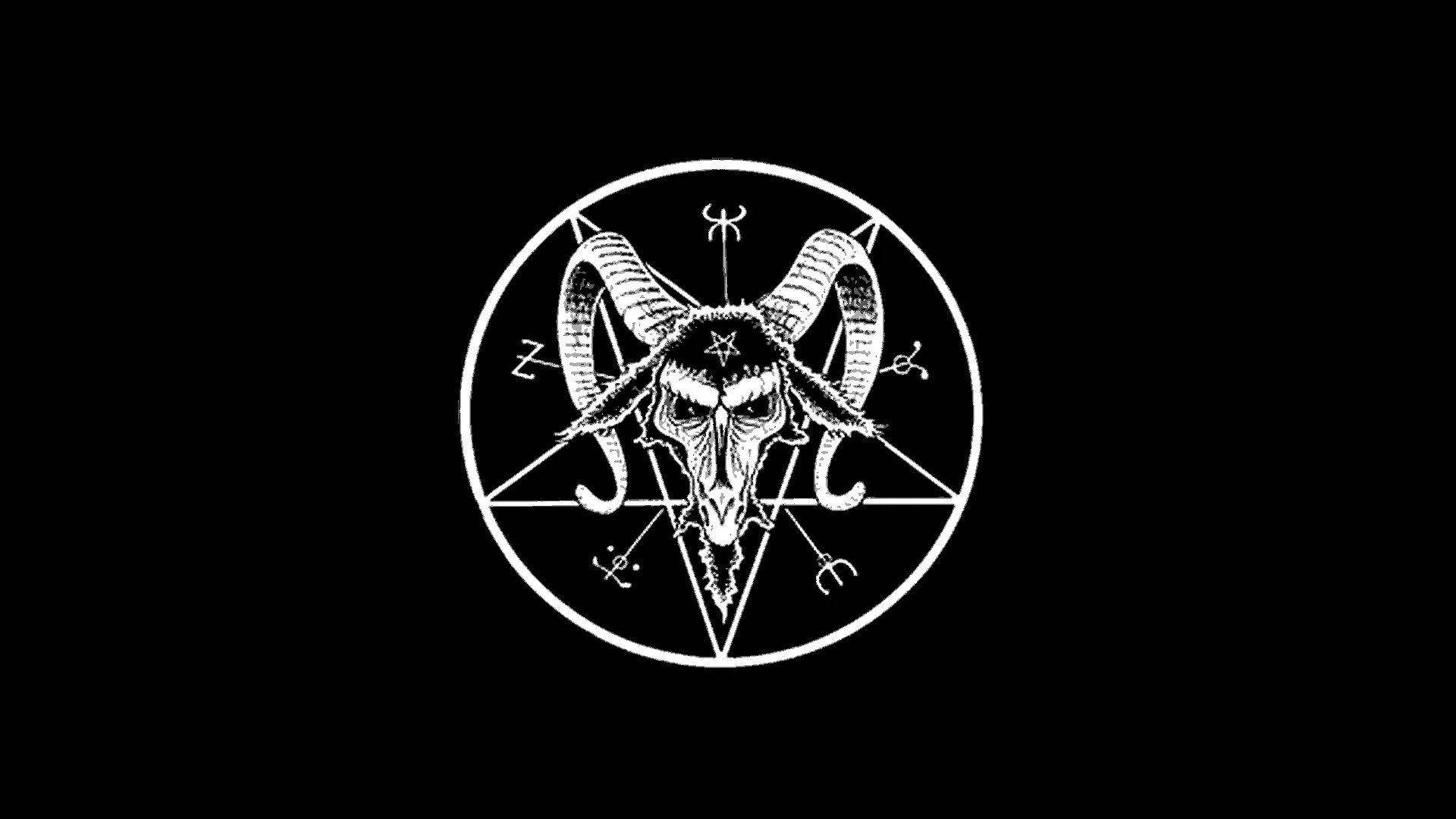 Lucifer Devil Logo In Black Background