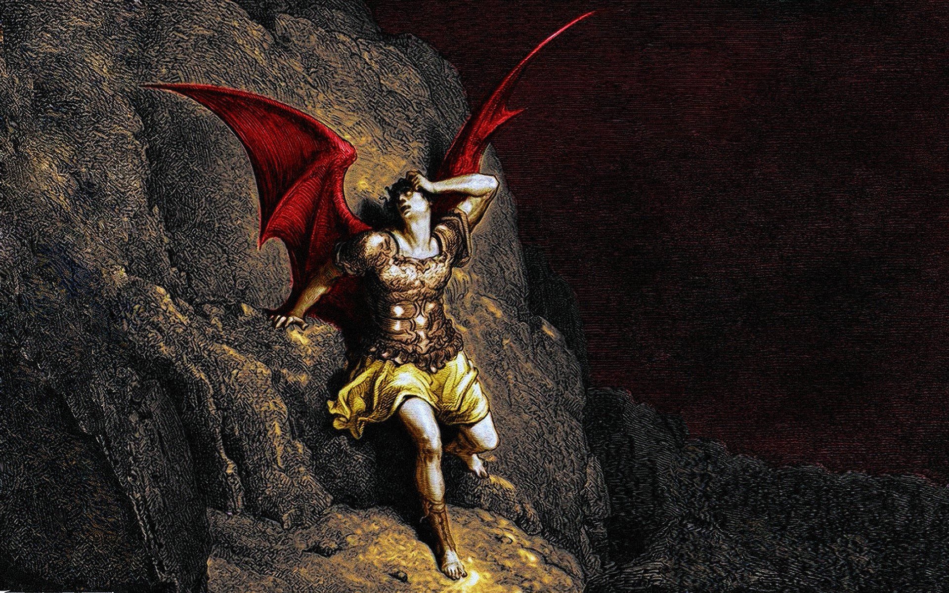 Lucifer Devil The Fallen Angel Art Background