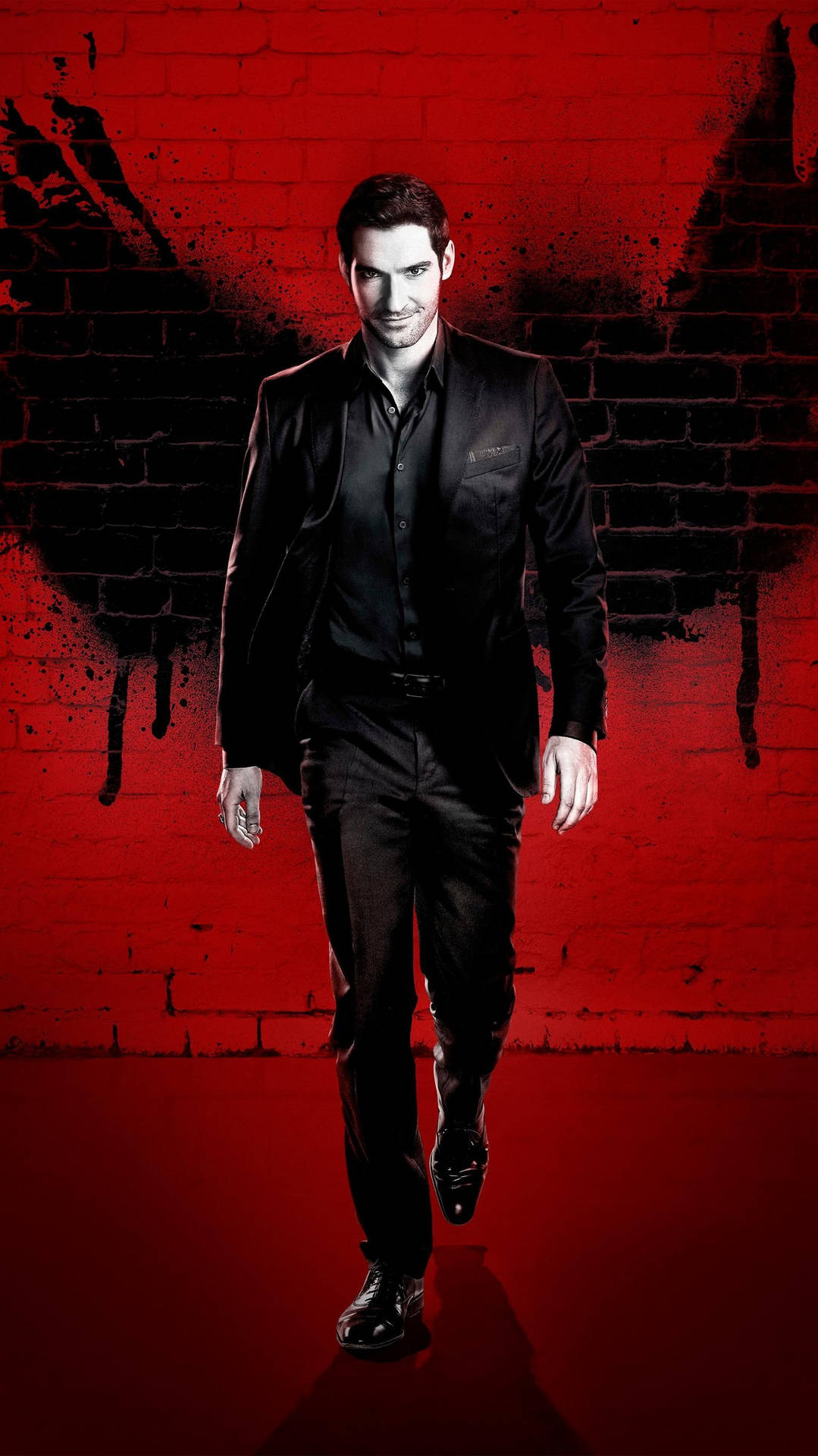 Lucifer Red Art Graffiti Background