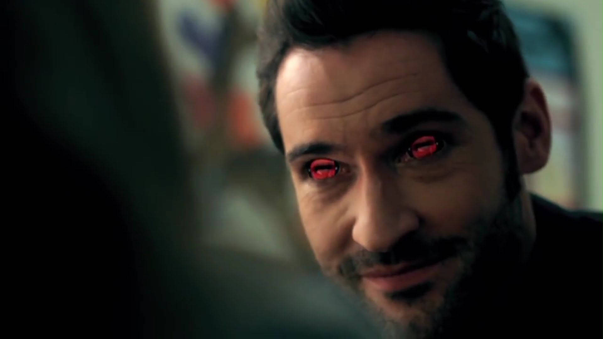 Lucifer Silly Demonic Eyes Background