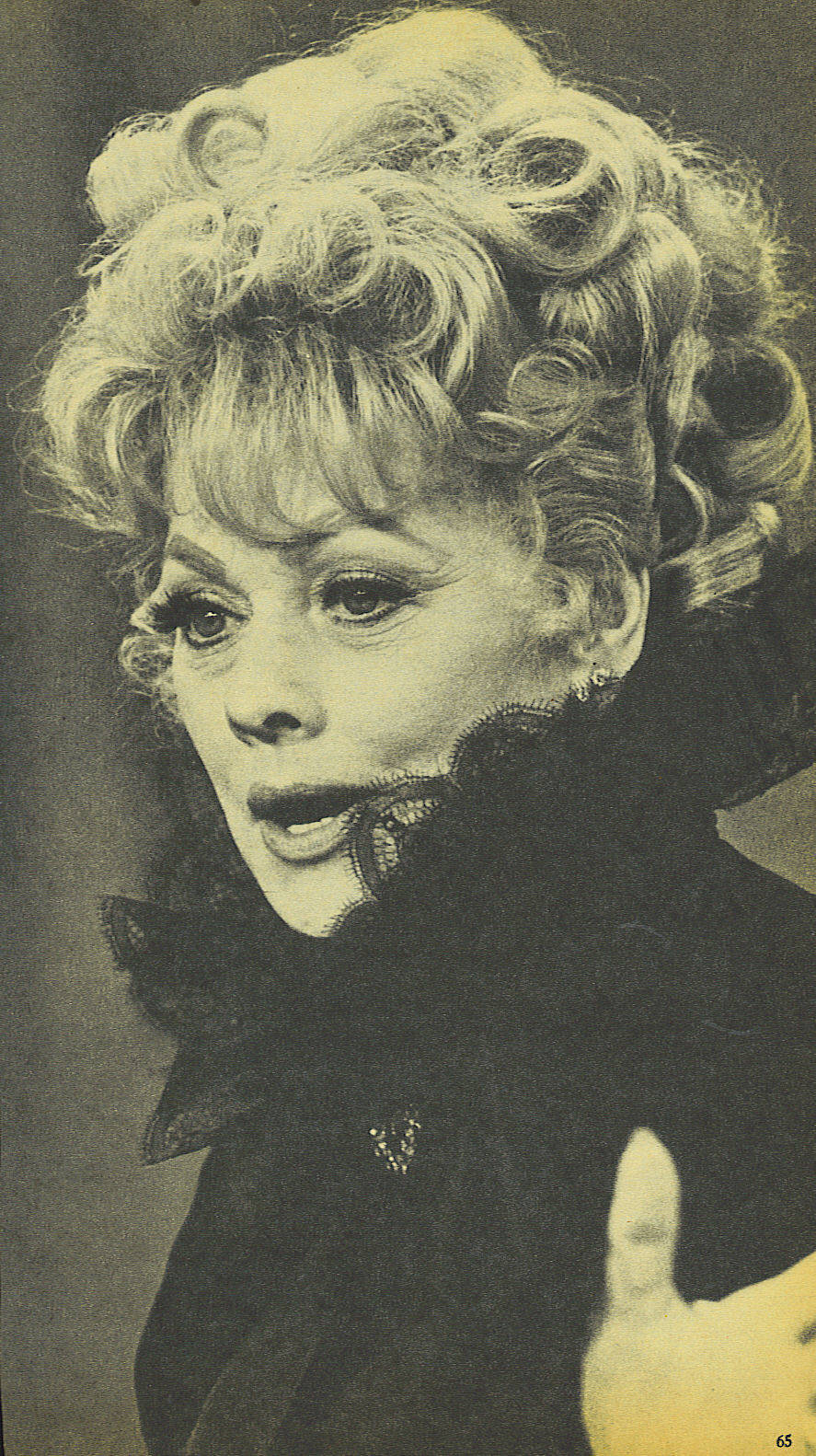 Lucille Ball Sepia Close-up Background
