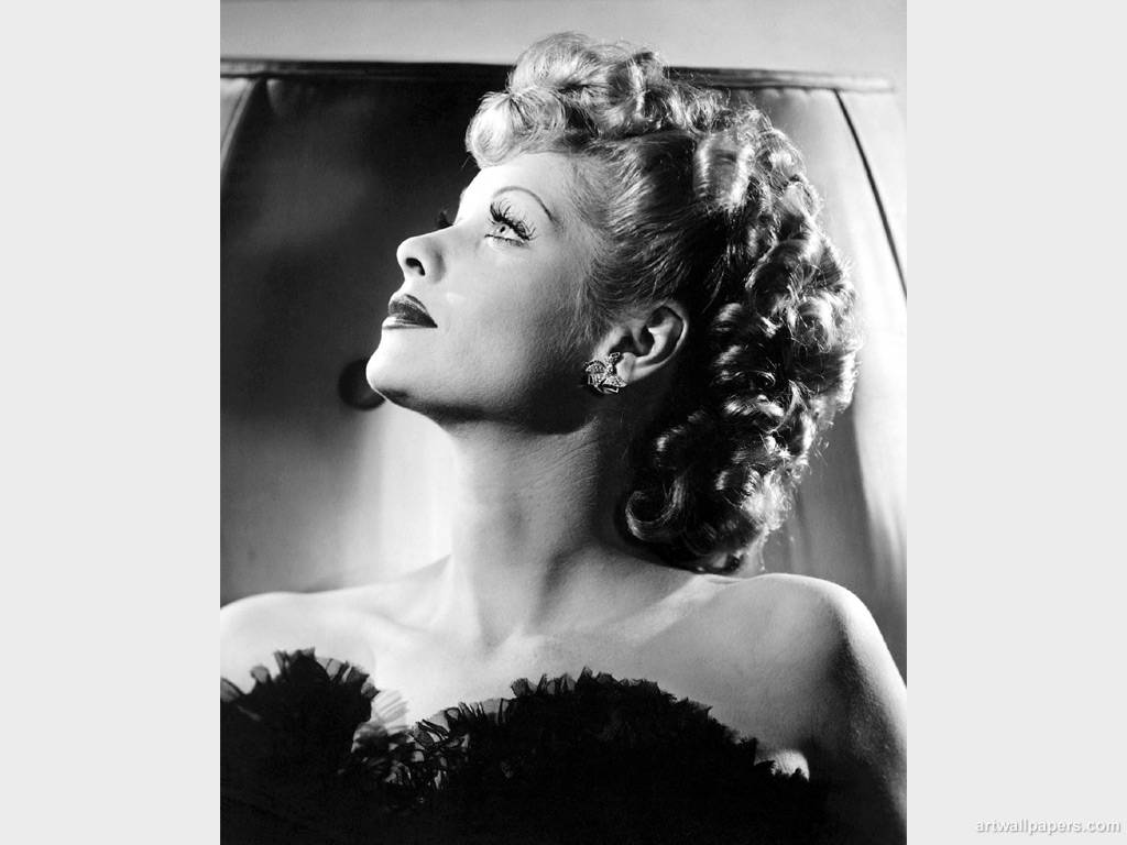 Lucille Ball Side Profile Background