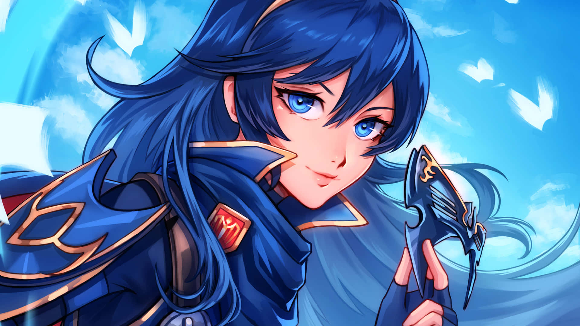 Lucina Blue Aesthetic Background