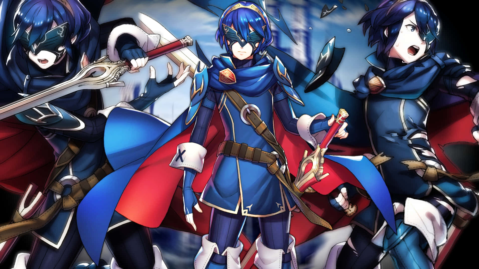 Lucina From The Fire Emblem Franchise Takes Her Place As The Leader Of Her People In Battle. Background