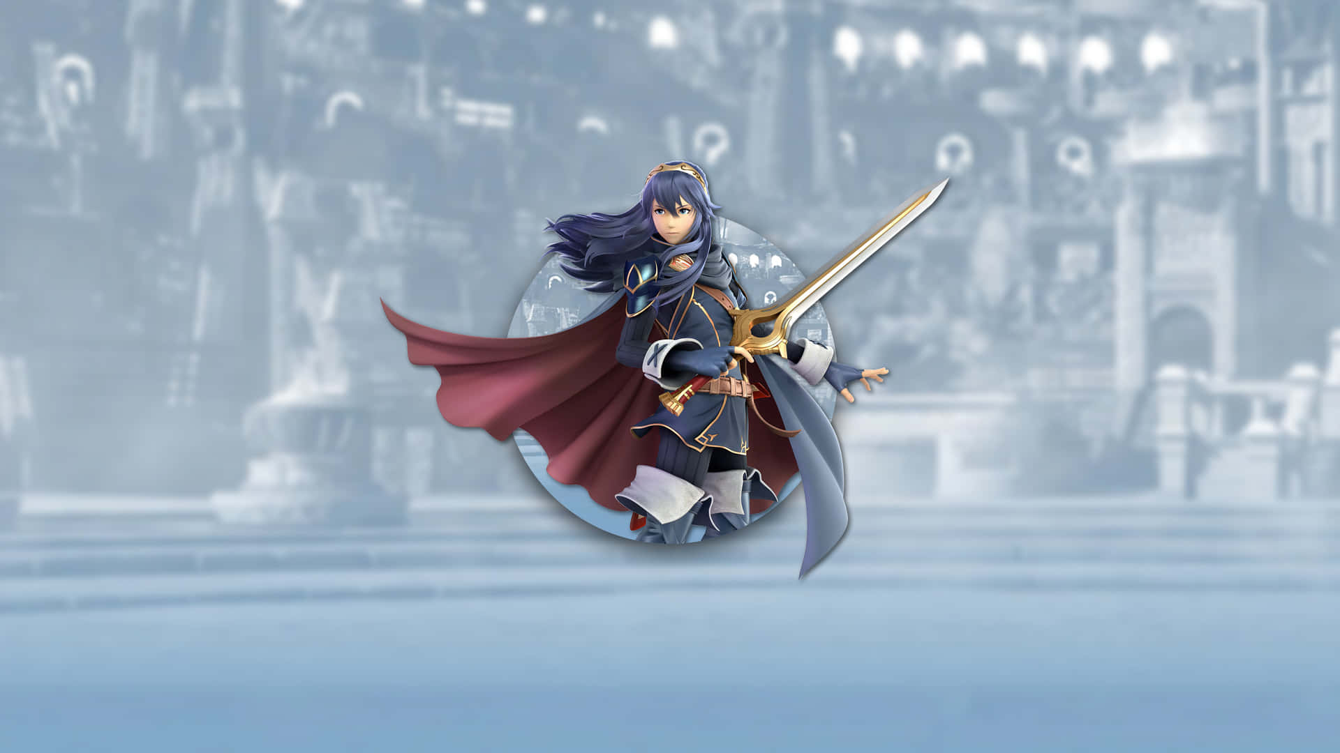 Lucina Looking Over Shoulder Background