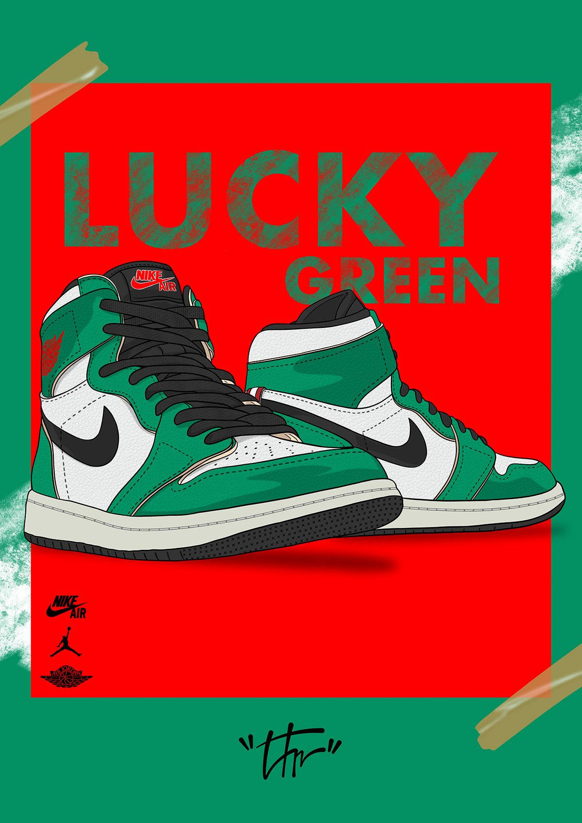 Lucky Green Shoes Background