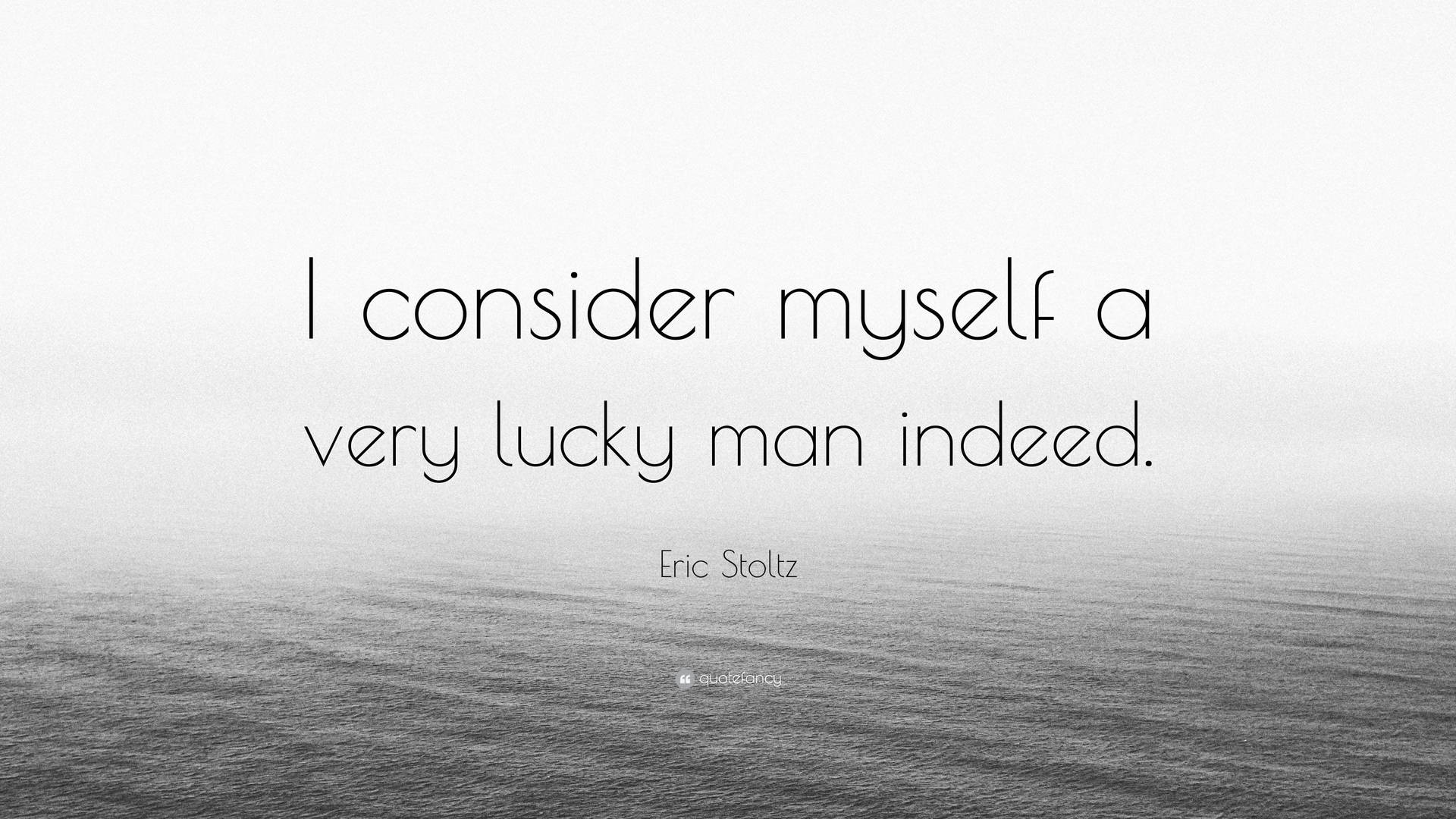 Lucky Quote With Indeed Word Background