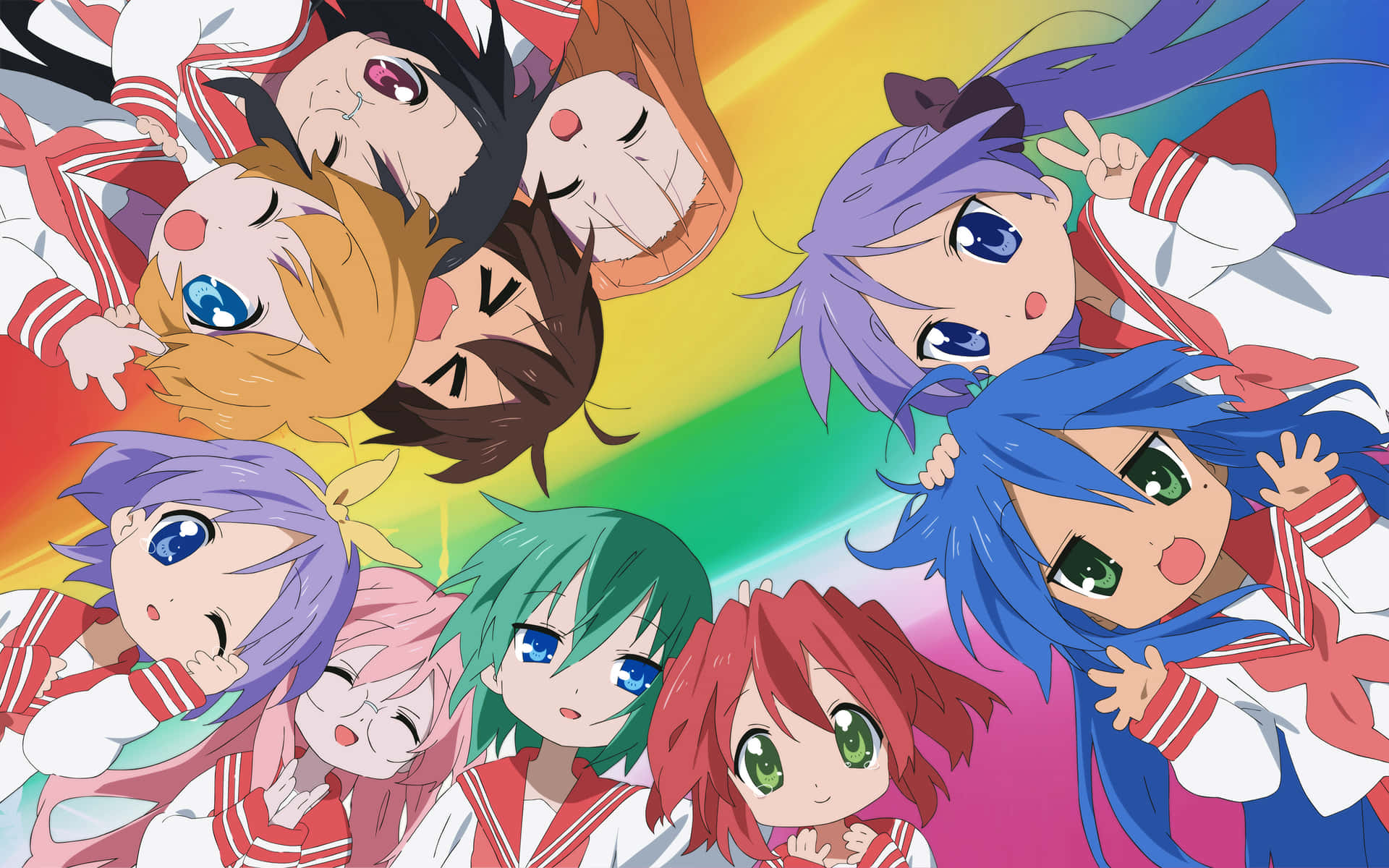 Lucky Star Anime Poster Background