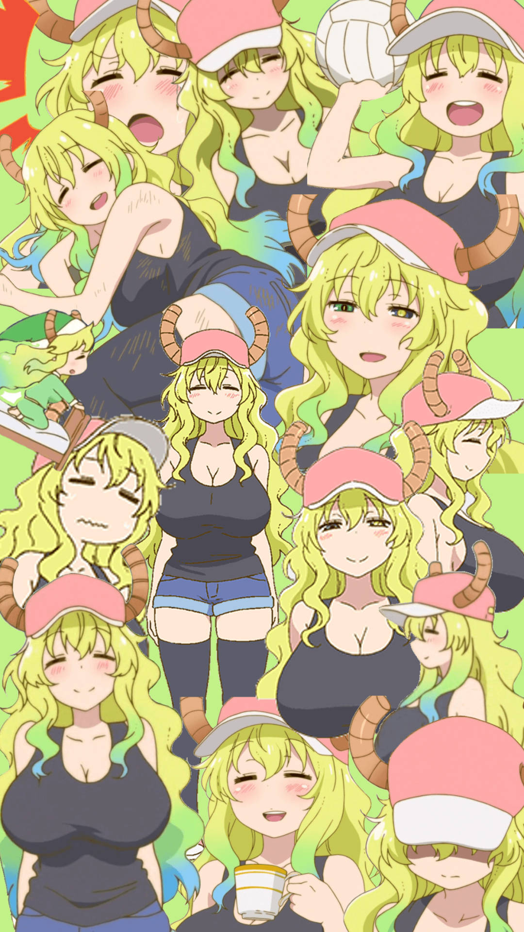 Lucoa Collage Green