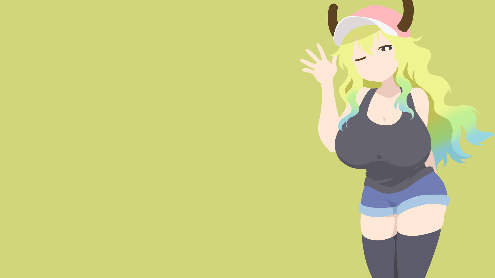 Lucoa In Lime Green Background Background