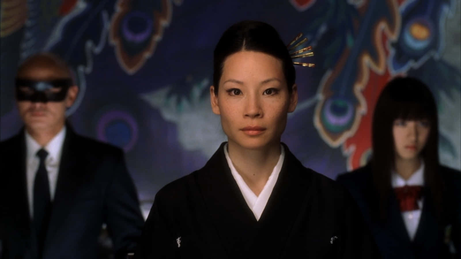 Lucy Liu At The Premiere Of Elementary Background