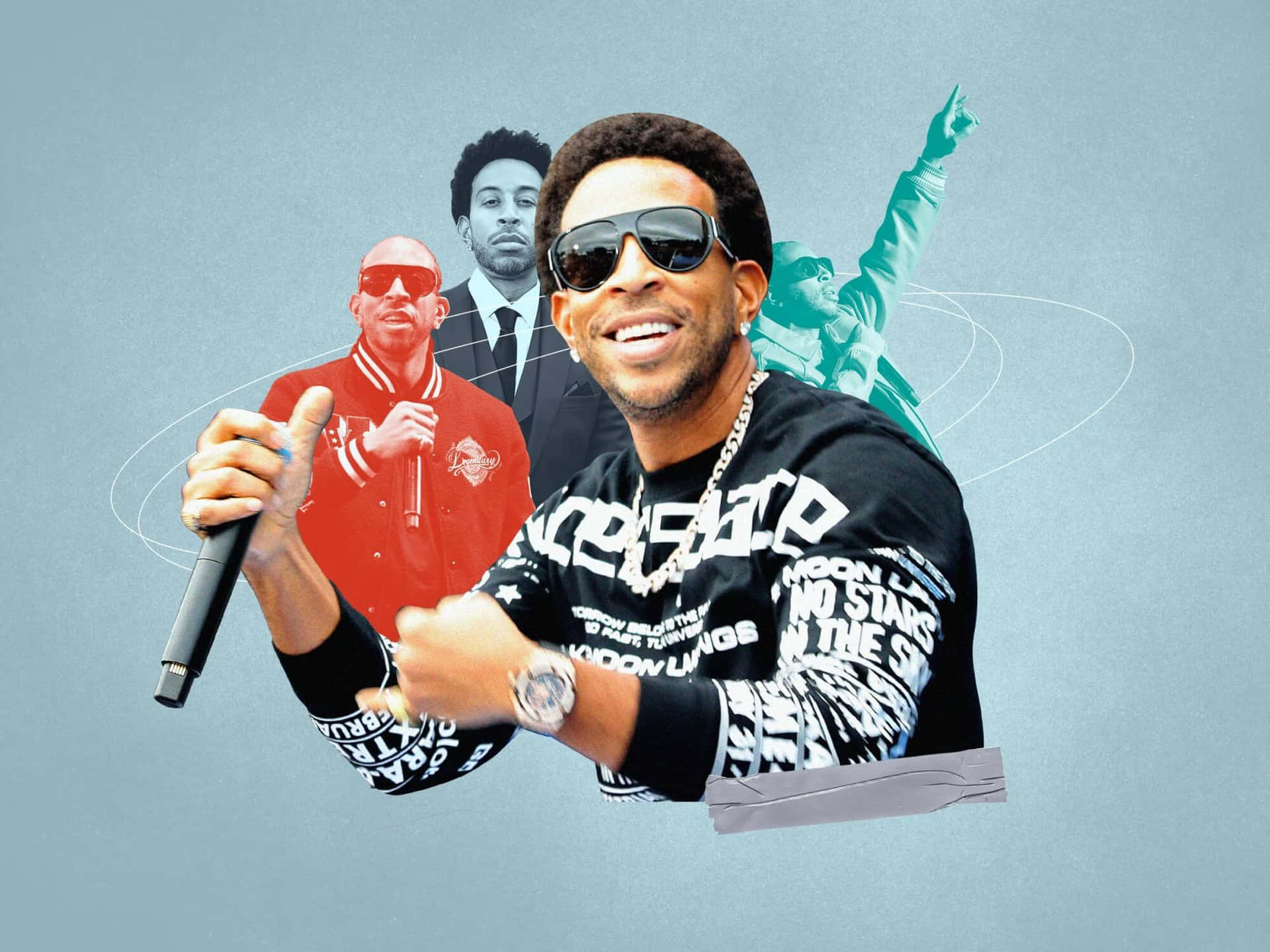 Ludacris Performance Collage Background