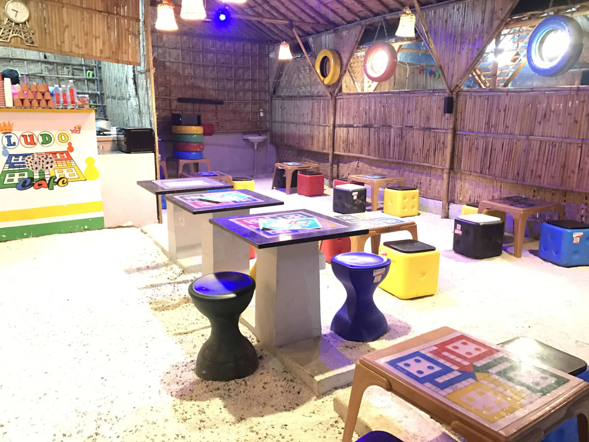 Ludo King Cafe Interior Background