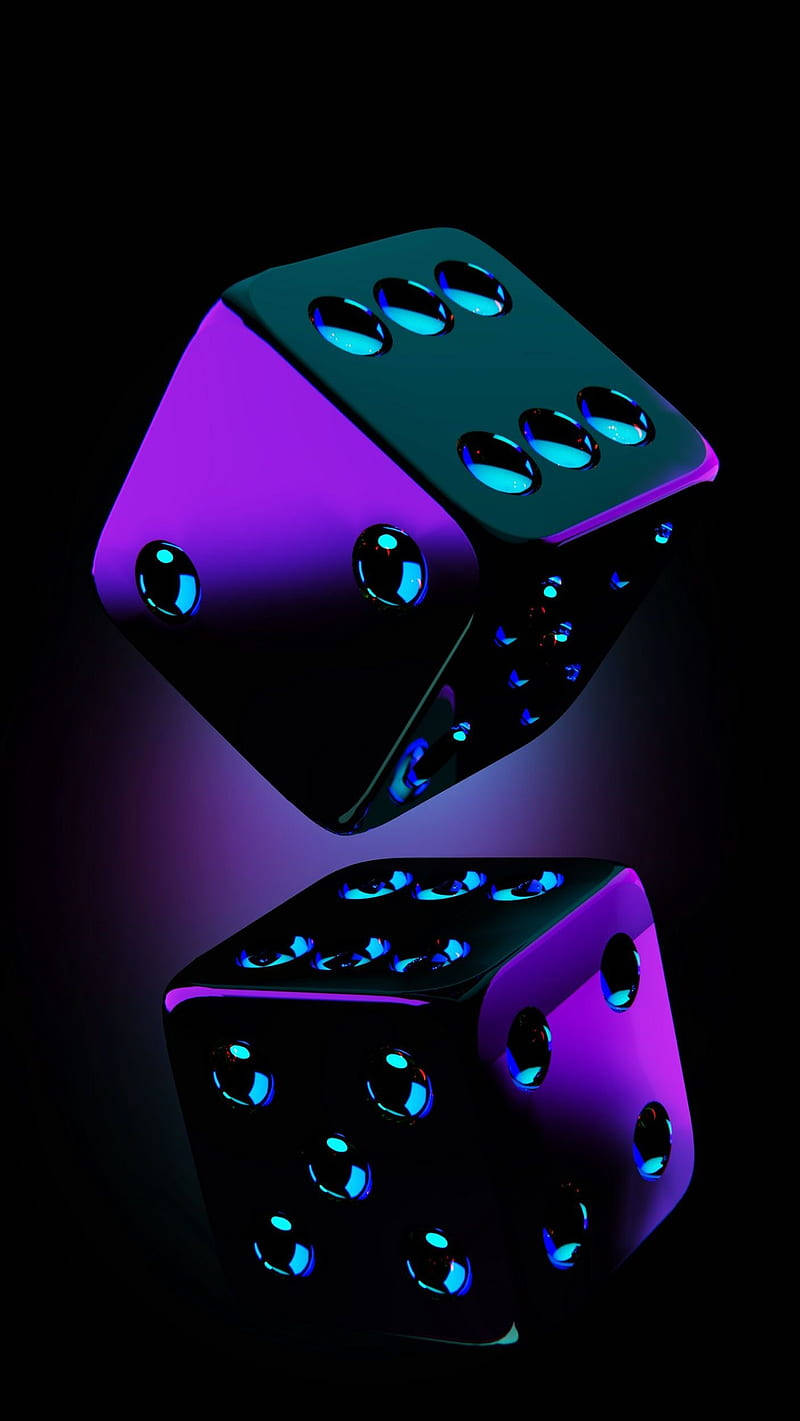 Ludo King Purple Glow Dice Background