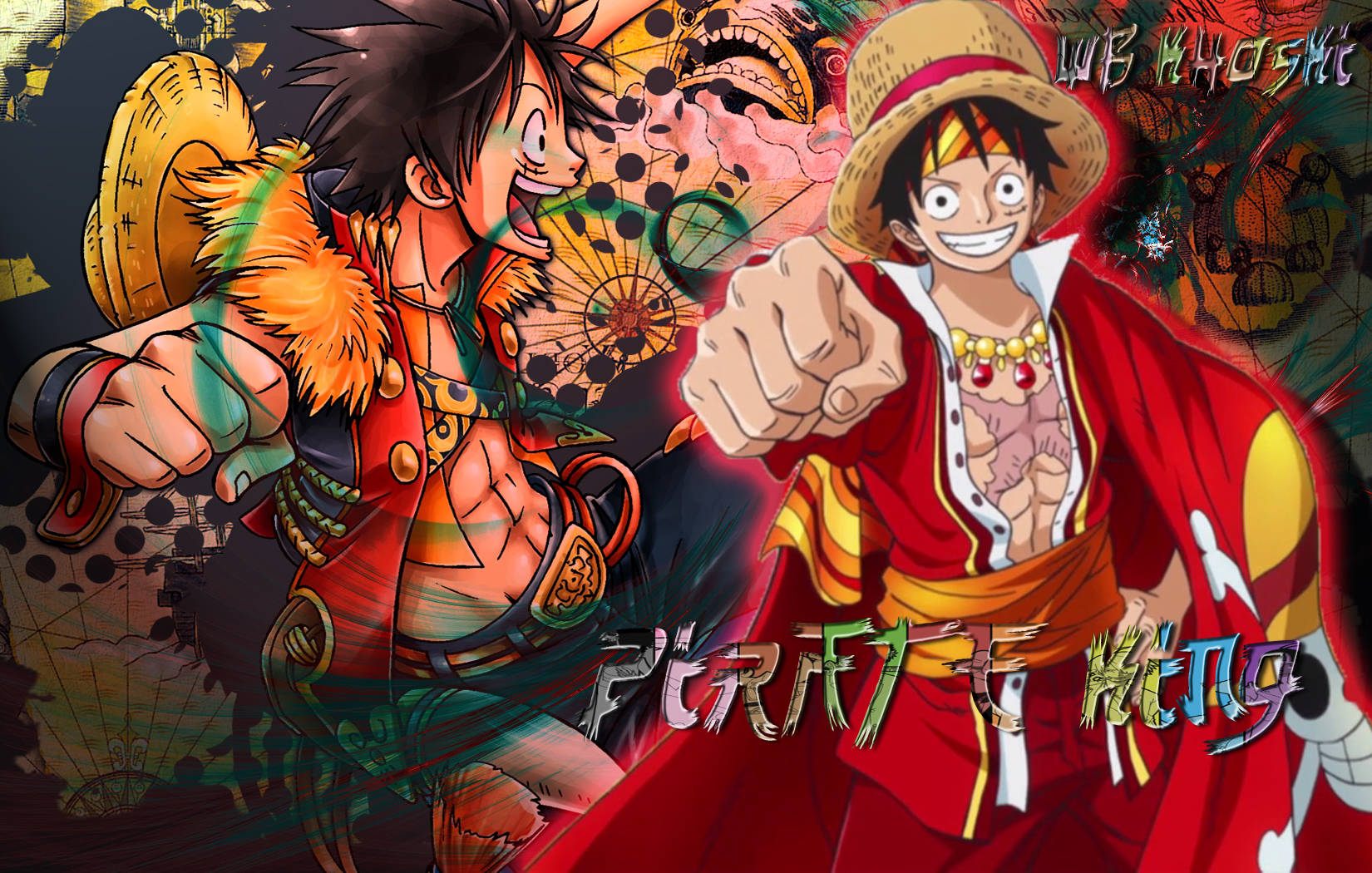 Luffy 4k In Fancy Red Outfit Background