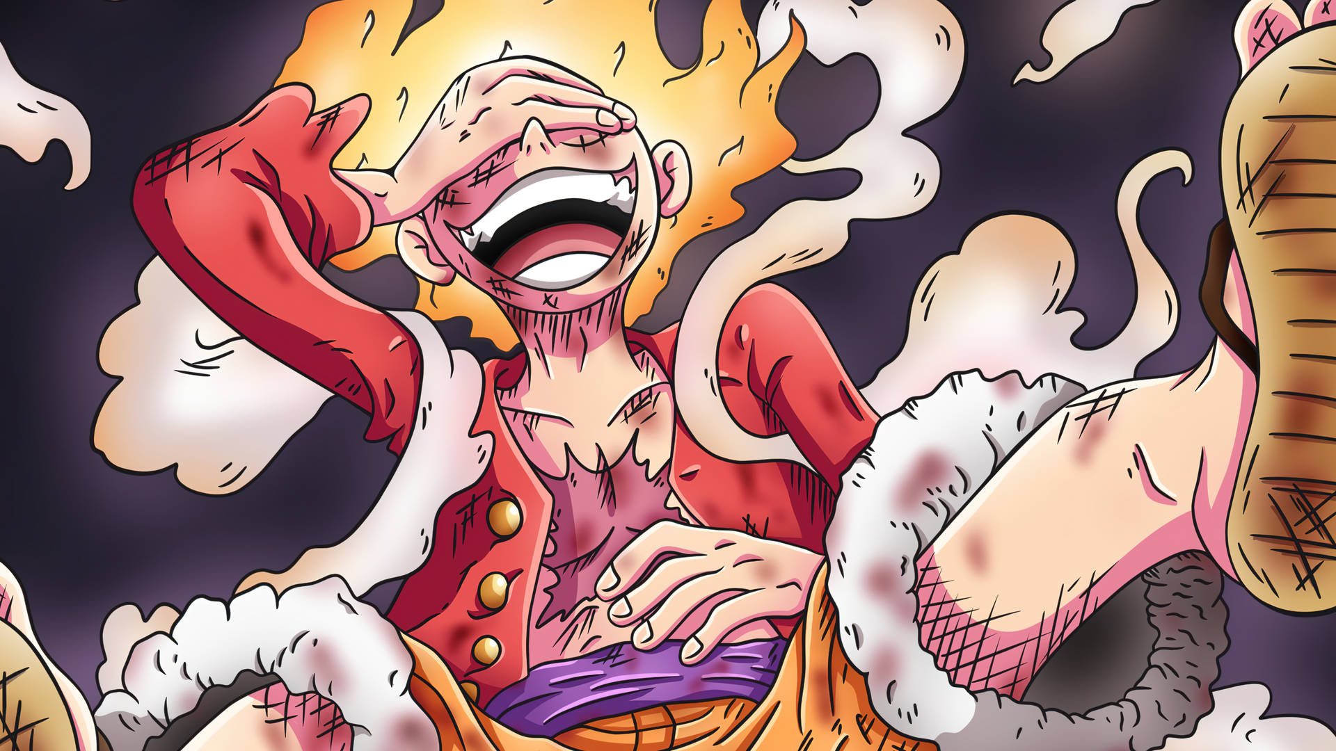 Luffy 4k Laughing Poster Background