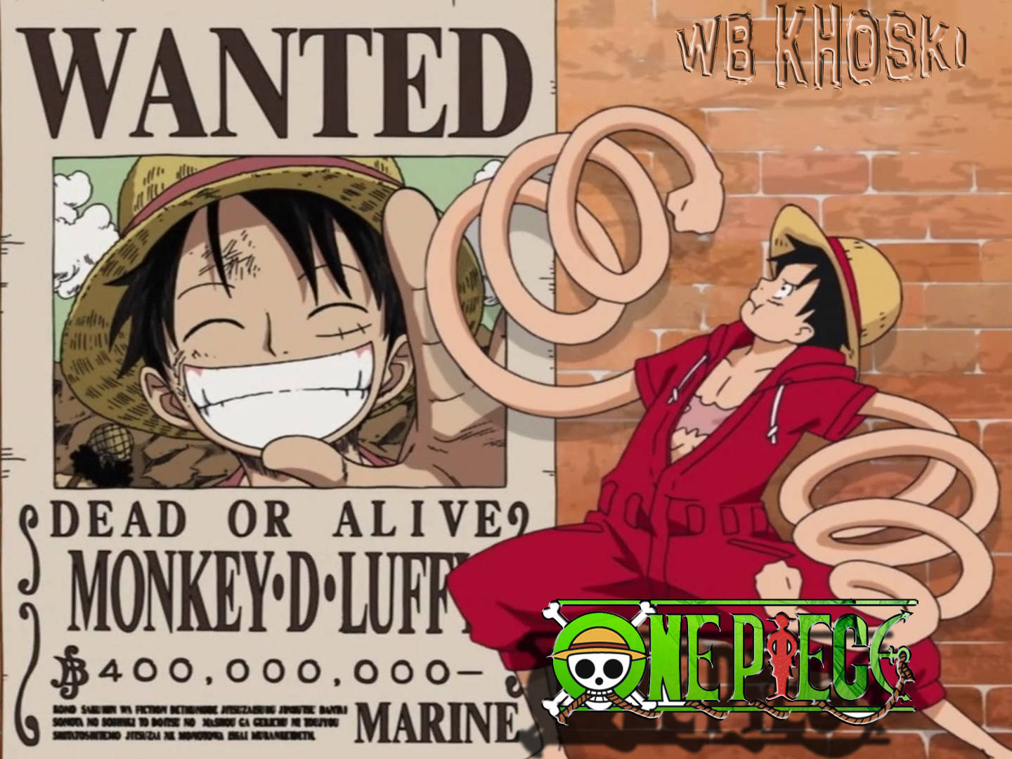 Luffy 4k Wanted Poster