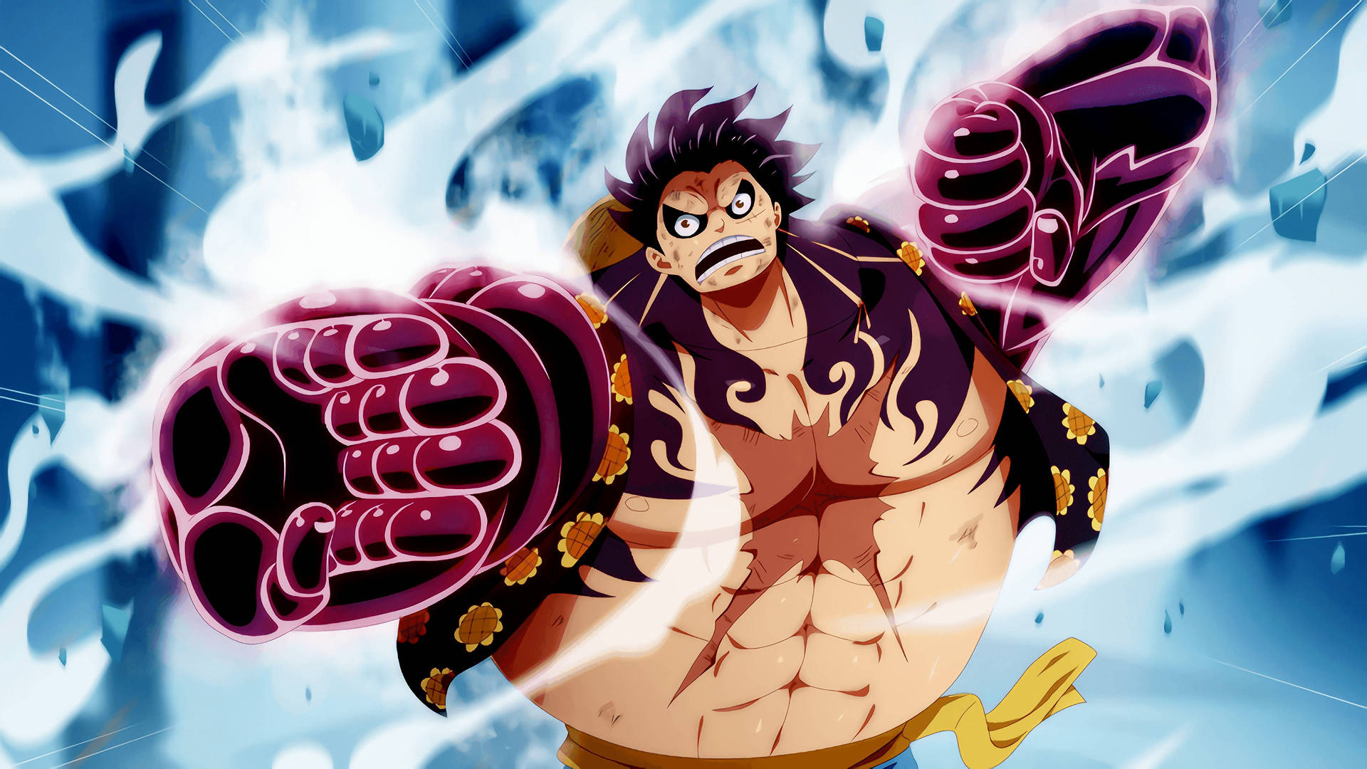 Luffy 4k With Chest Scar Background