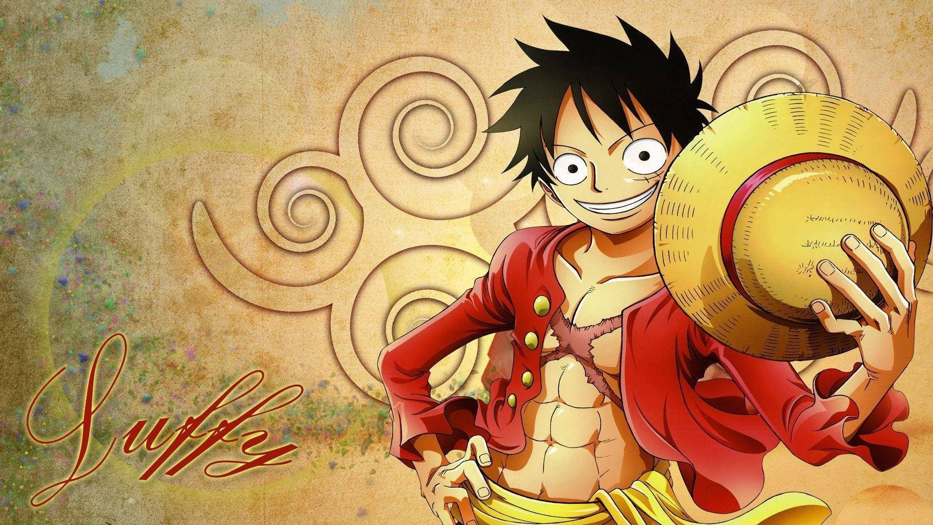 Luffy 4k With Iconic Straw Hat Background