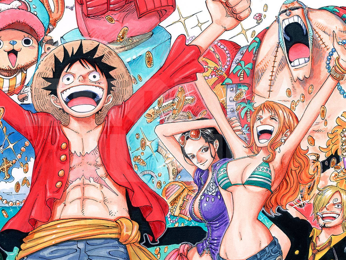 Luffy And Other One Piece Characters