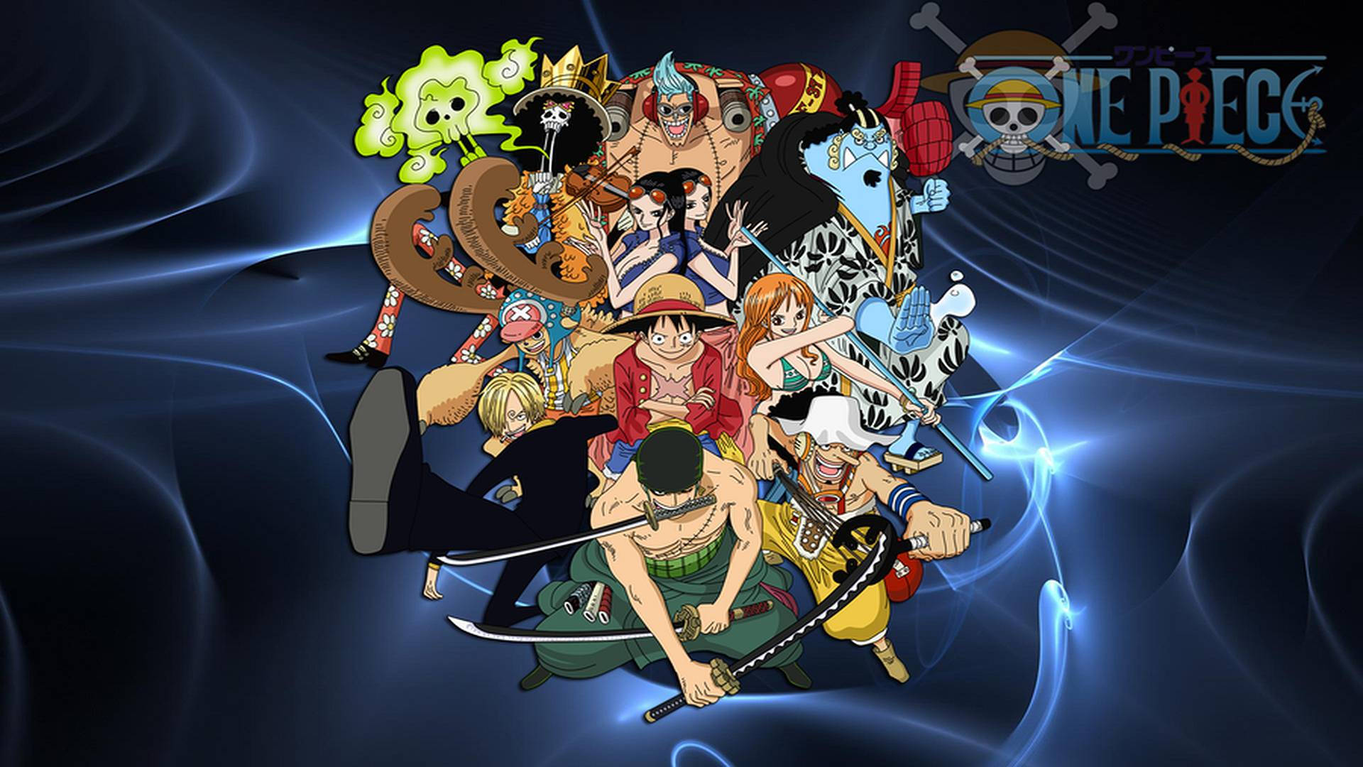 Luffy And The Strawhat Pirates - The Legendary Adventure Through The Grand Line Begins Background