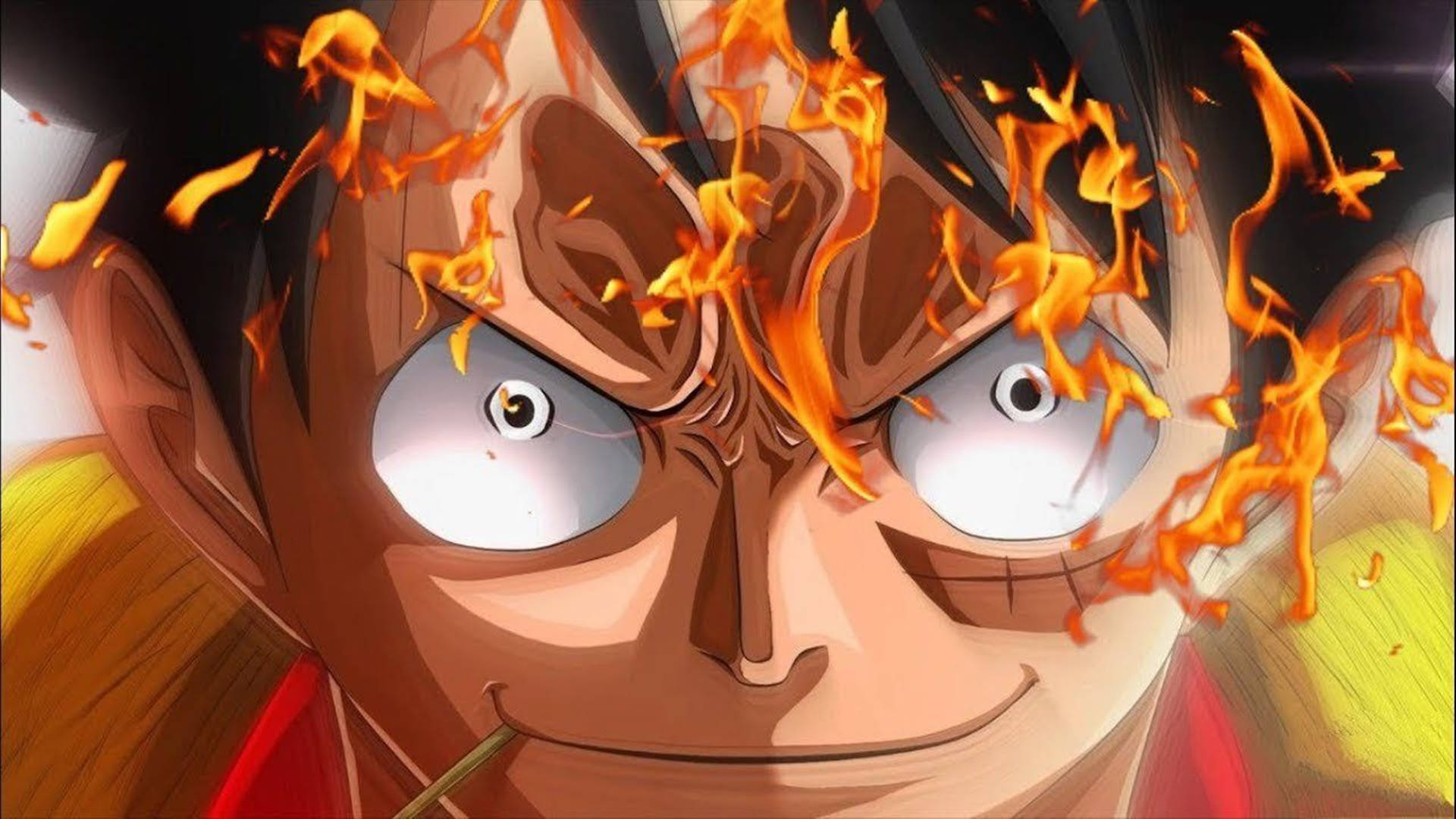 Luffy Fire Face One Piece Wano 4k