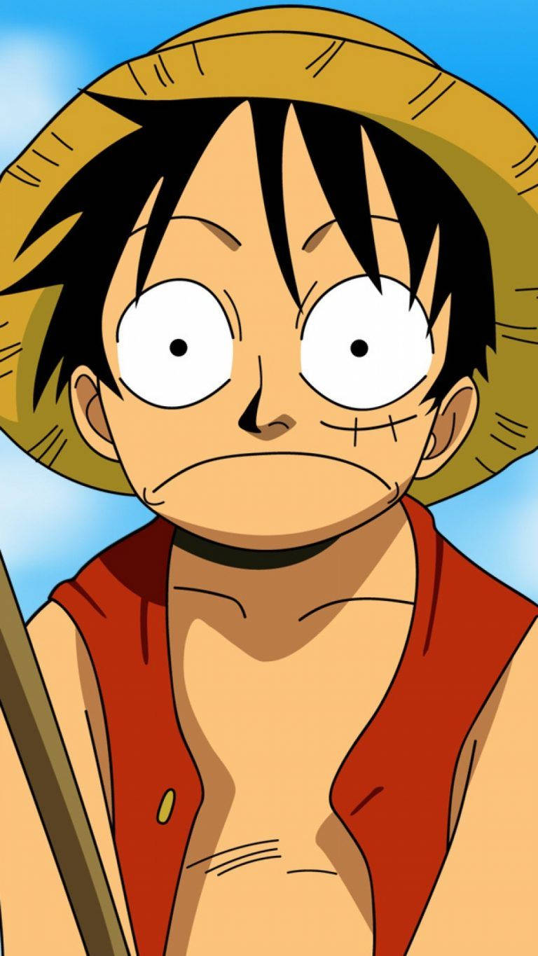 Luffy Funny And Surprised Background