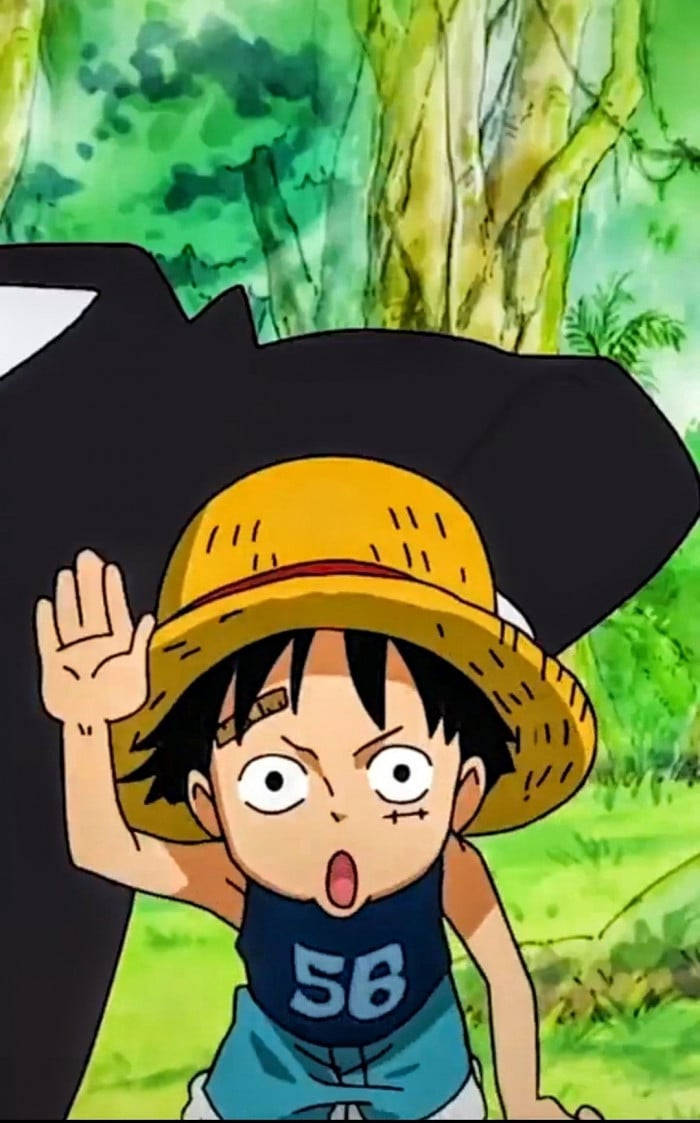 Luffy Funny As A Child Background