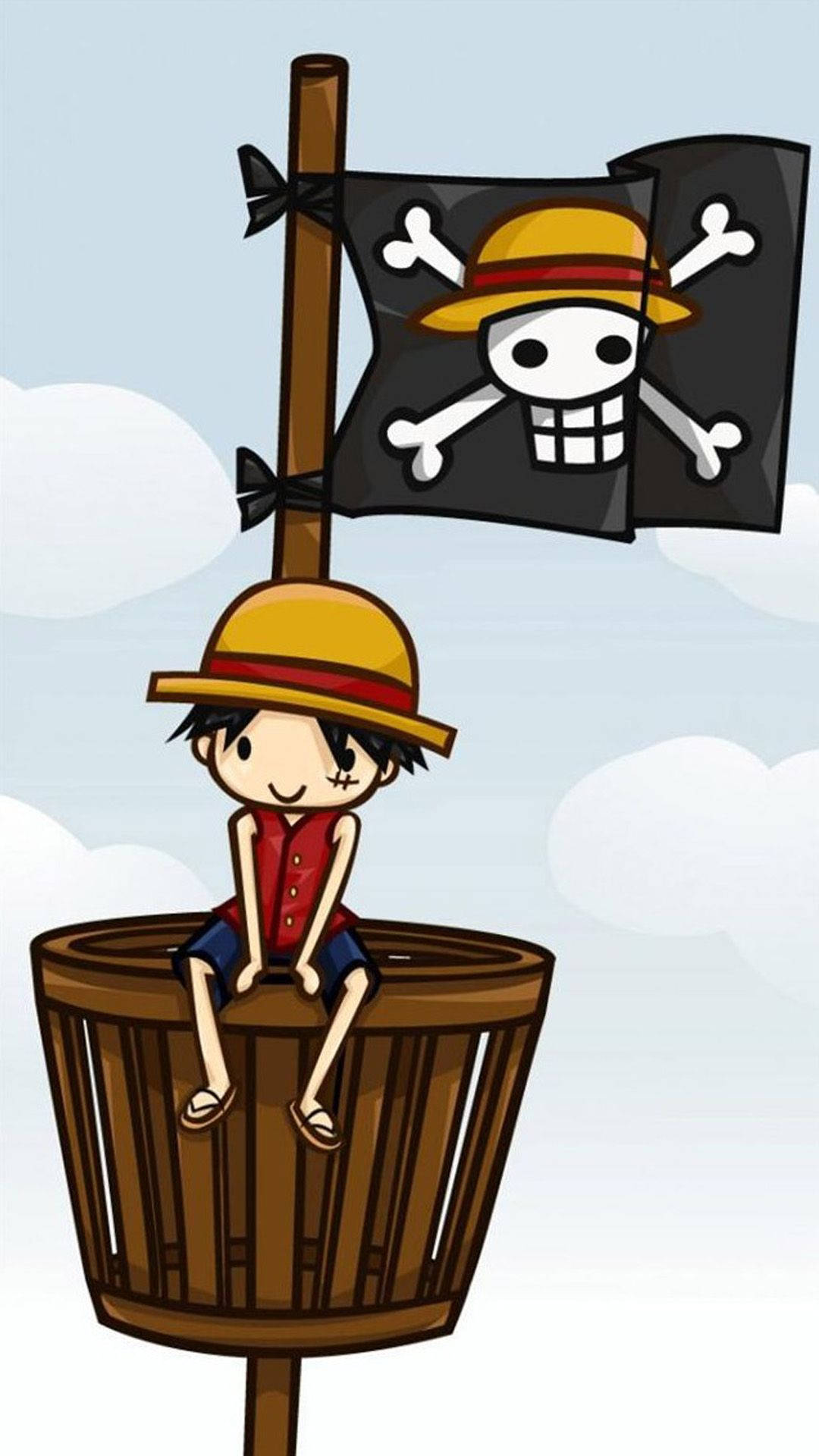 Luffy Funny Cartoon Art Background