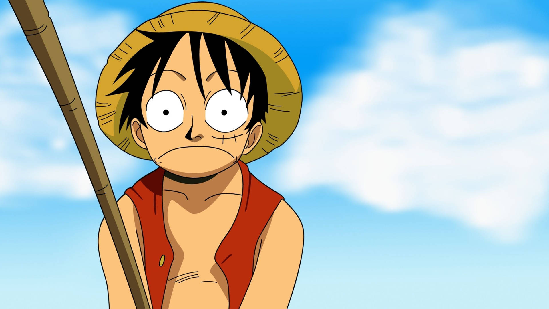 Luffy In High Spirits Background