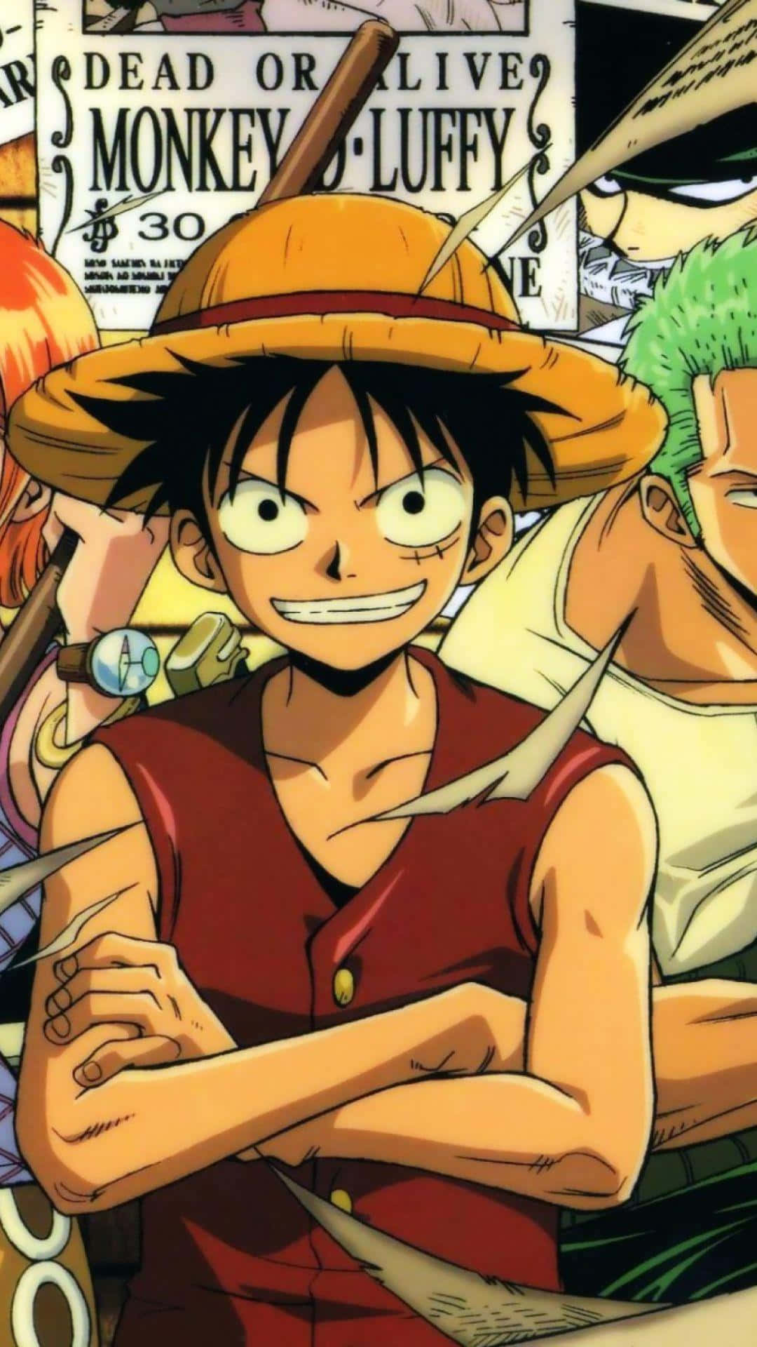 Luffy On The Iphone Background