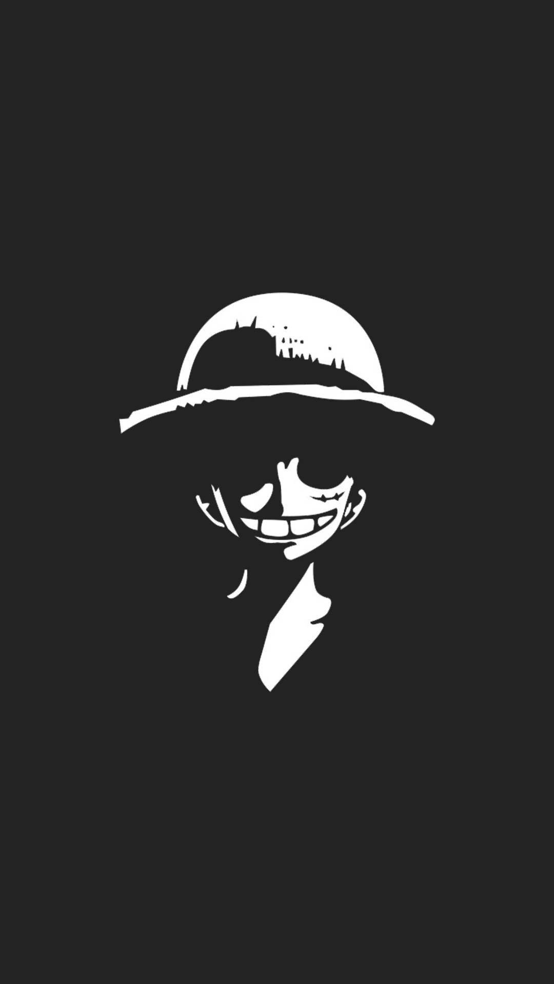 Luffy Smiling On Black Backdrop Background