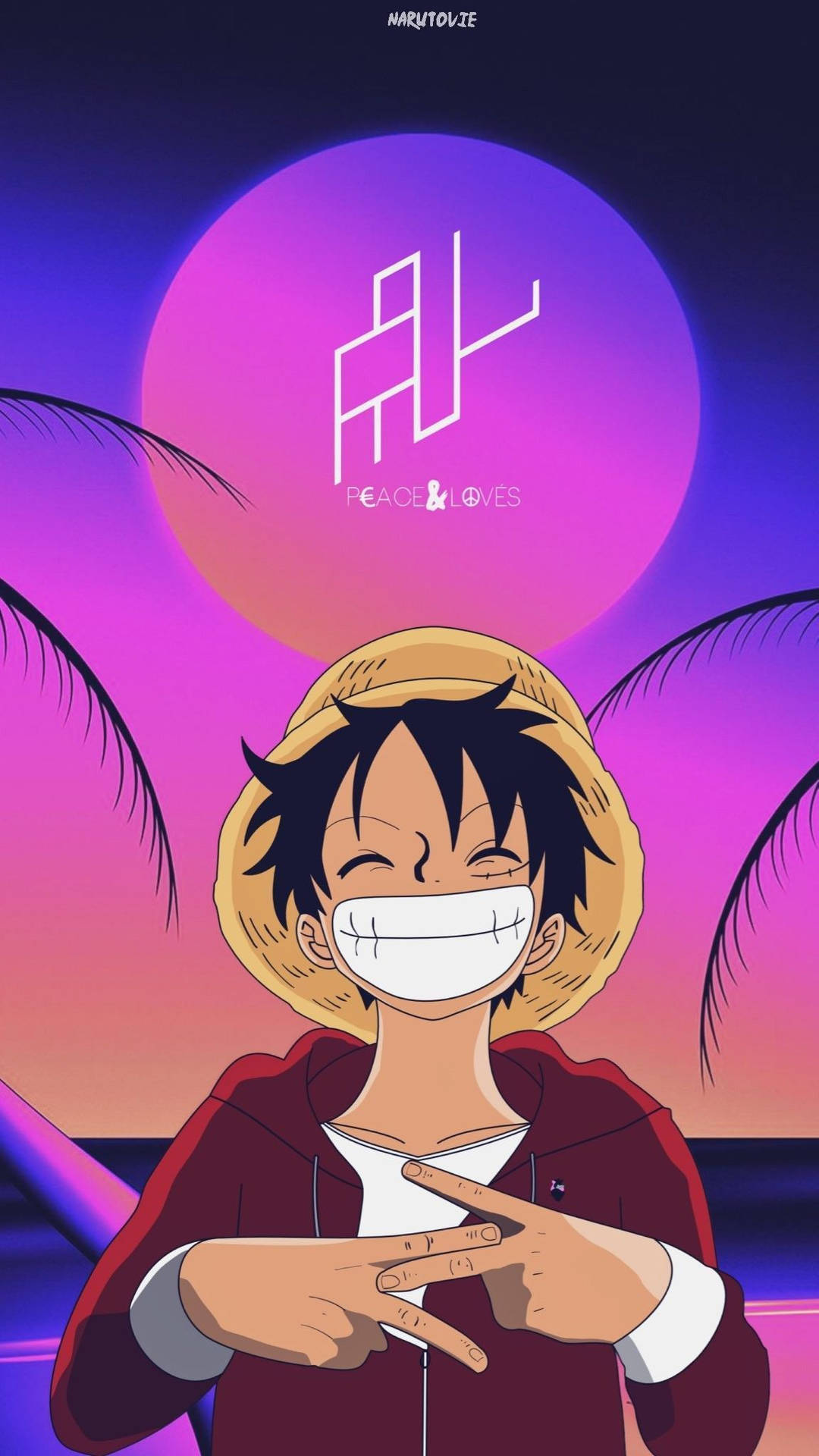 Luffy Takes A Break From Adventure To Lighten Up The Mood Background