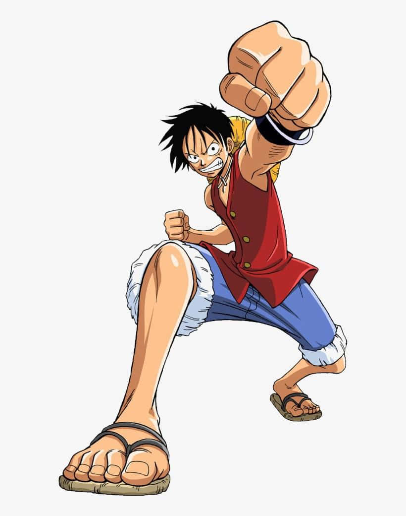 Luffy Using His Pirate King's Powers To Chase His One Piece Dream On A New Iphone. Background