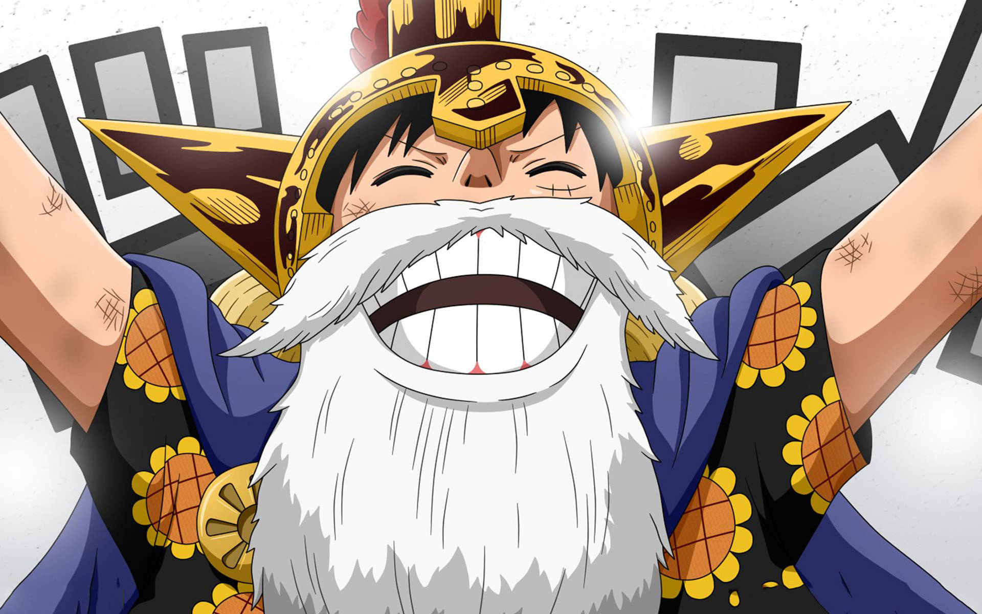 Luffy With White Beard