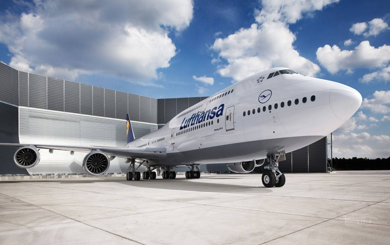 Lufthansa On The Tarmac Background